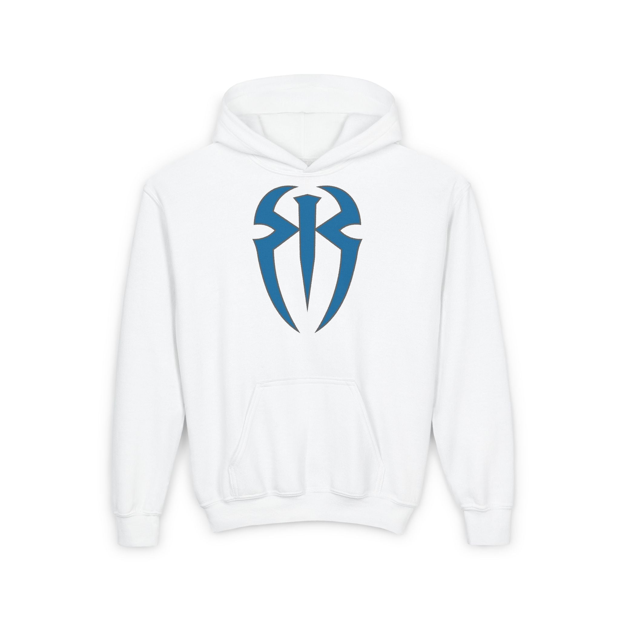 Roman Reigns All Blue Shirt Design, Sports Fan Kids Hoodies - Youth Heavy Blend Hooded Sweatshirt, Unisex, Gift for Her-Him, Casual Outwear