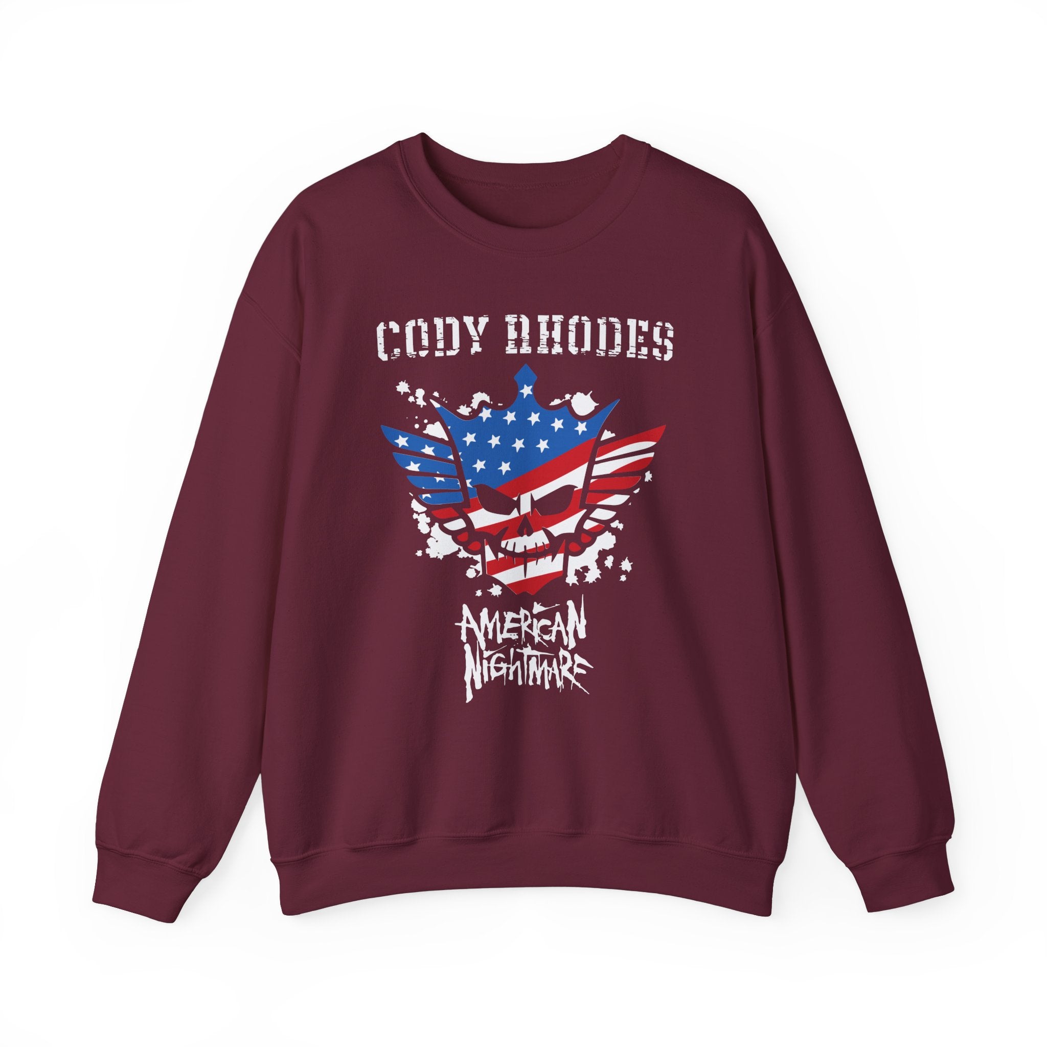Cody Rhodes American Nightmare, Wrestling Fan Unisex Sweatshirt - Gift for Him or Her, Casual Outwear, Graphic Design, Heavy Blend Sweatshirt