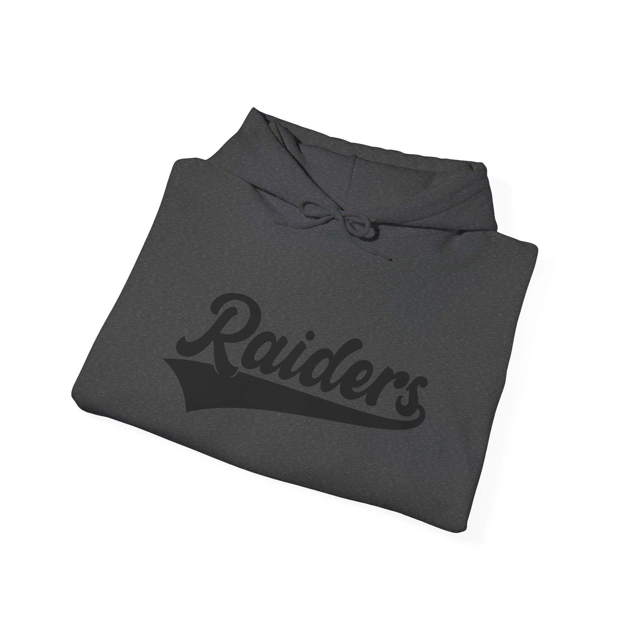Pure Black Raiders Hoodie - Legendary Fanwear, Football Raiders Hoodie, Bold and Dominant, Ultimate Game-Day Gear, Football