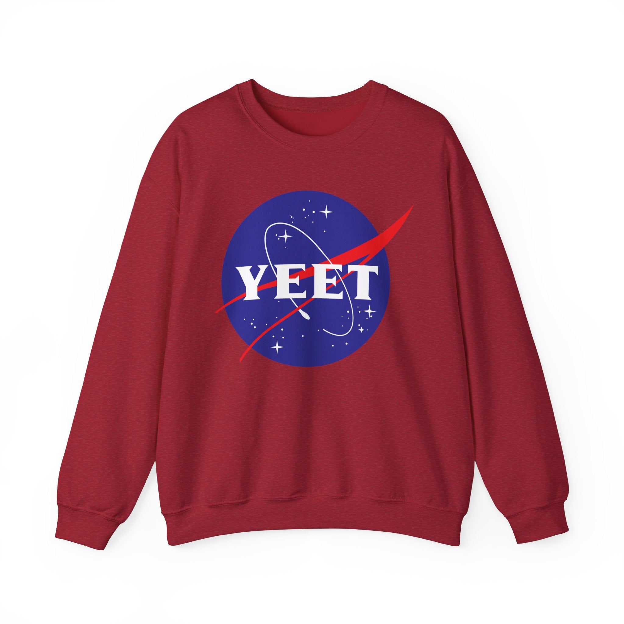 Yeet Nasa Sweatshirt Design, Sports Sweatshirt, Wrestling Fan Unisex Sweatshirt - Gift for Him or Her, Casual Outwear, Heavy Blend Crewneck Sweatshirt