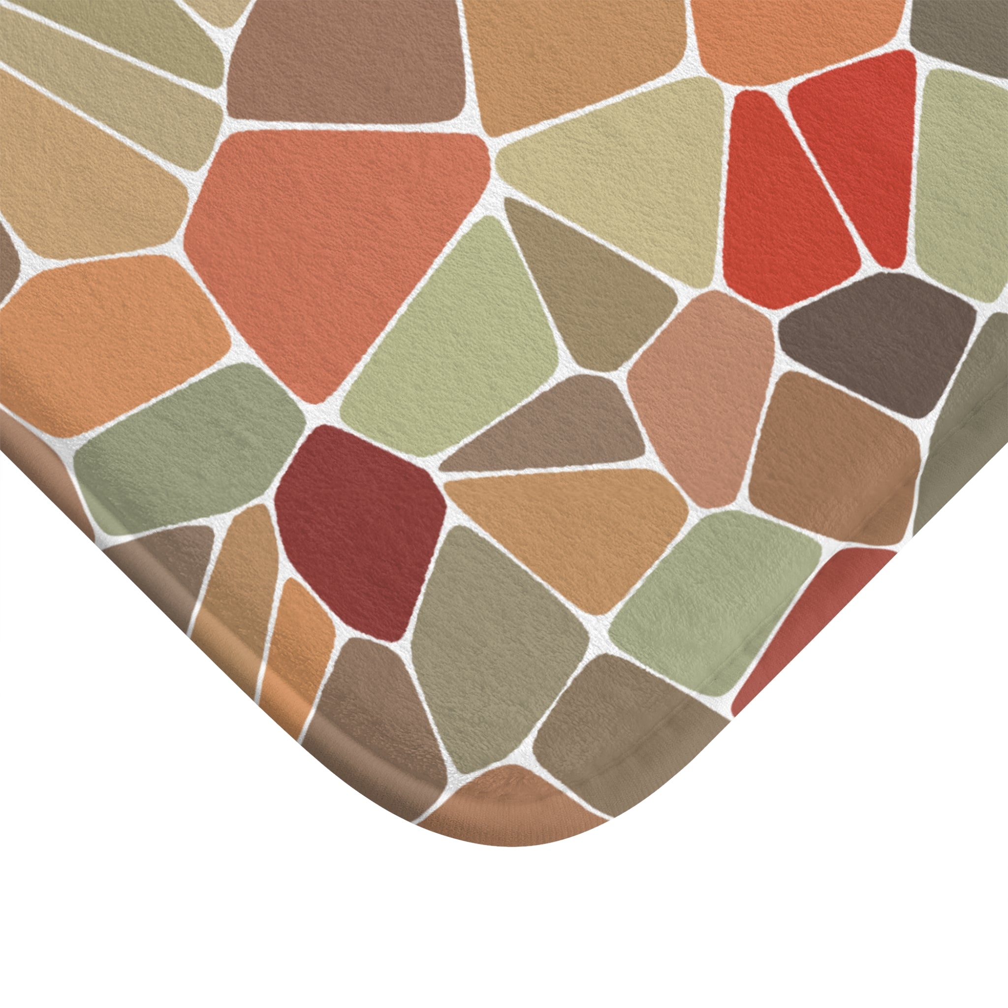 Floral Memory Foam Microfiber Bath Mat - Extra Soft Non-Slip Plush Rug, Machine Washable, Bathroom Floor, Tub & Shower