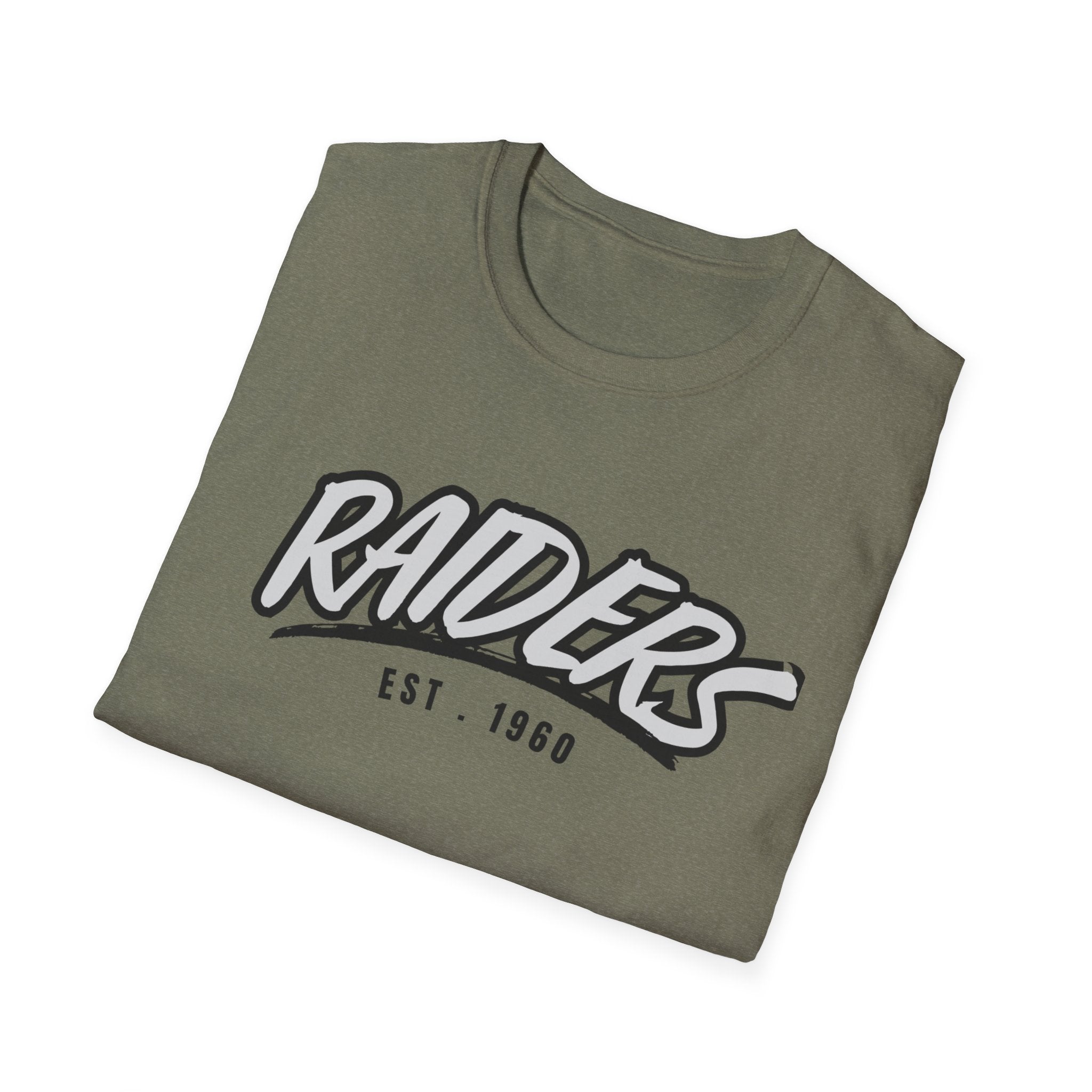 Football Shirt Unisex Softstyle T-Shirt, Football Fan Tee, Team Raiders Football Gift, Sports Fan Apparel, Game Day Shirt