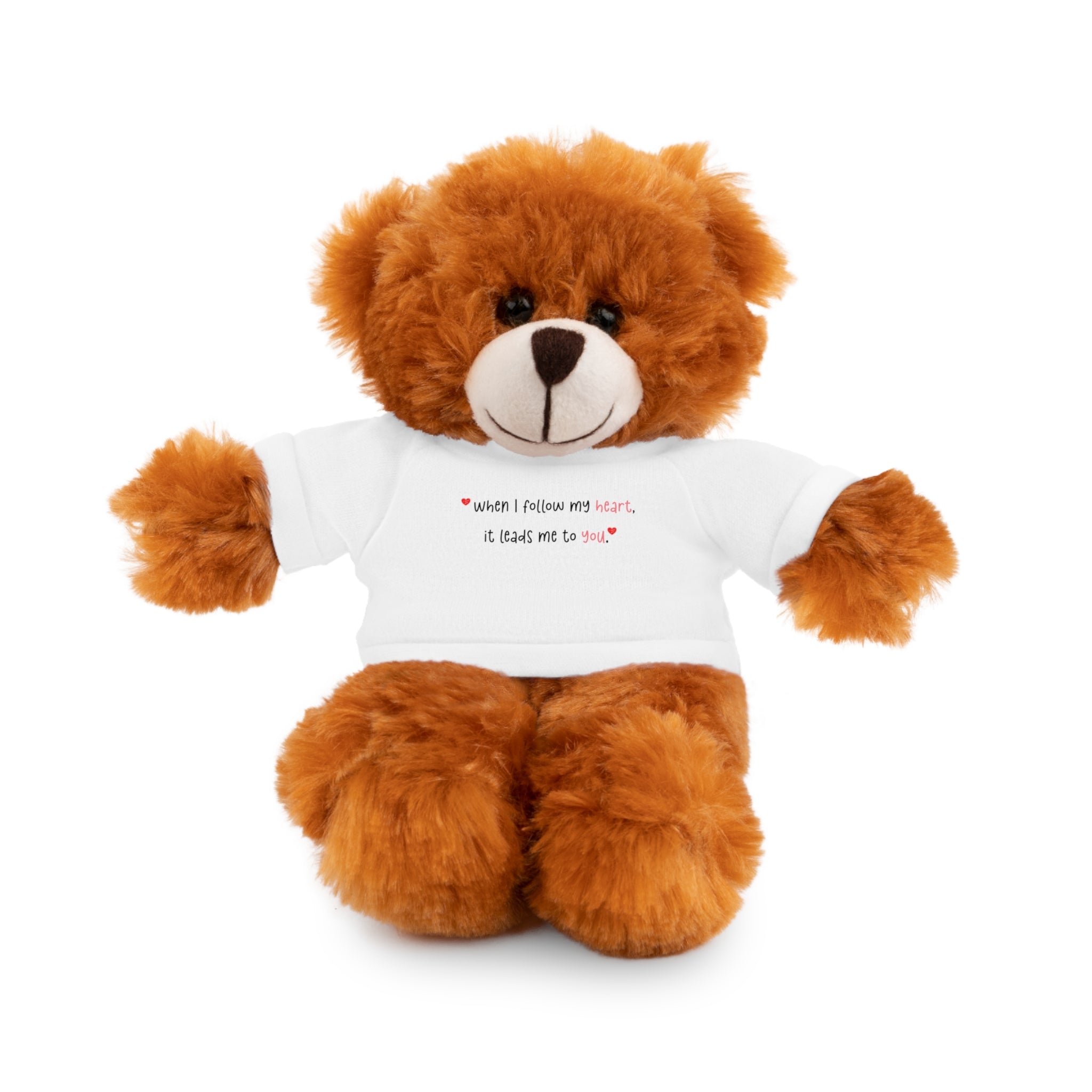 Panda Plushies, I Love You, Stuffed Animals Shirt Printed, Suitable for Soft Valentine's Day Gift Plush Bear Toy