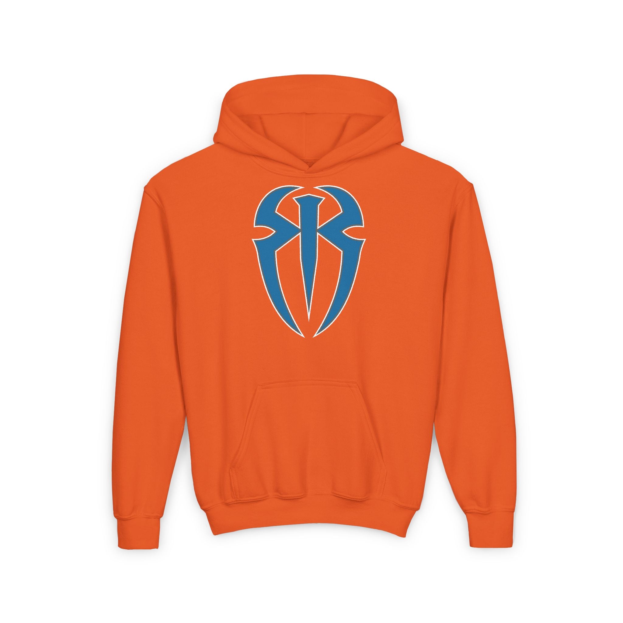 Roman Reigns All Blue Shirt Design, Sports Fan Kids Hoodies - Youth Heavy Blend Hooded Sweatshirt, Unisex, Gift for Her-Him, Casual Outwear