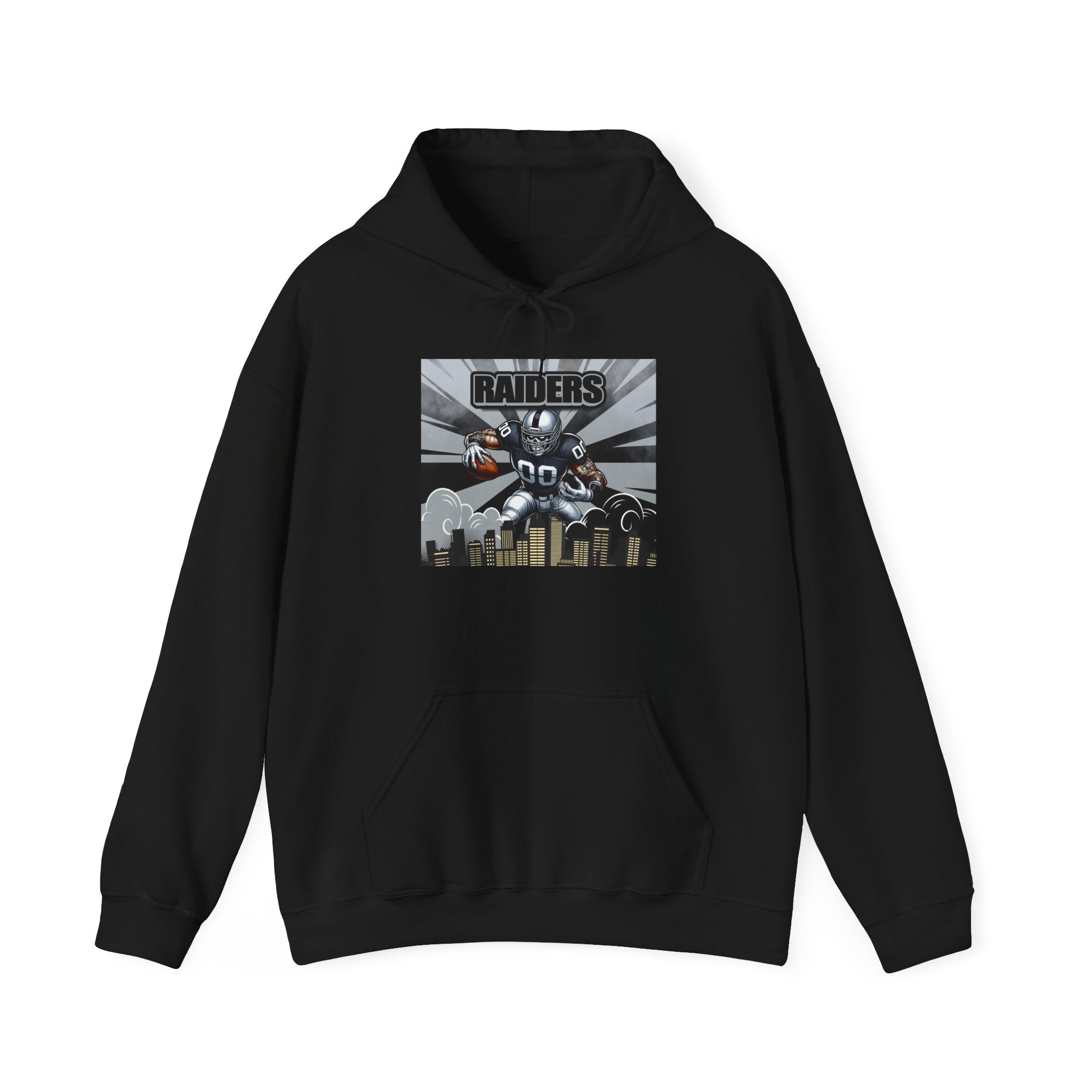 City Warrior Raiders Hoodie, Skyline Power Edition, Touchdown Raiders Hoodie, Unisex Hoodies, Raiders Football Fan Hoodie