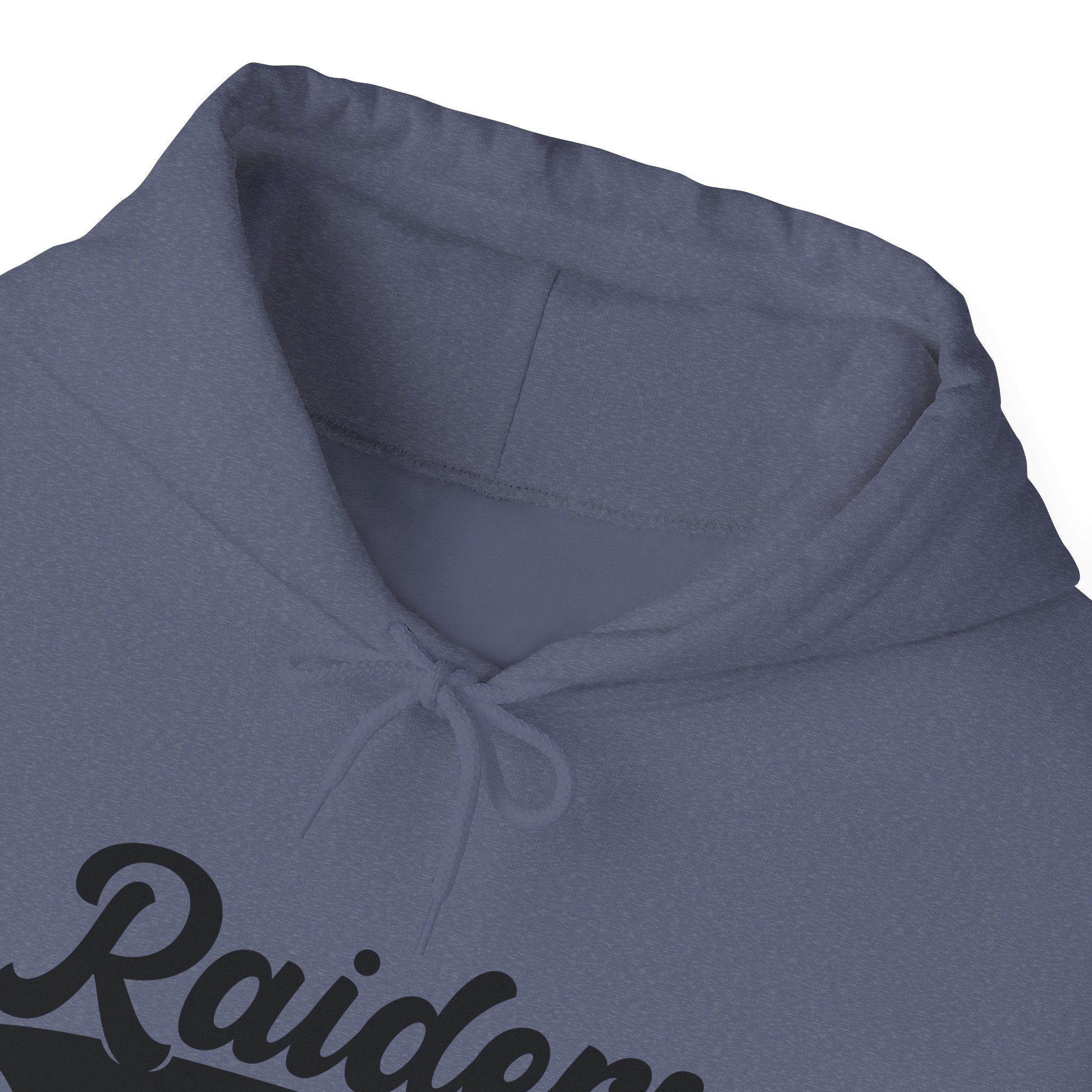 Pure Black Raiders Hoodie - Legendary Fanwear, Football Raiders Hoodie, Bold and Dominant, Ultimate Game-Day Gear, Football