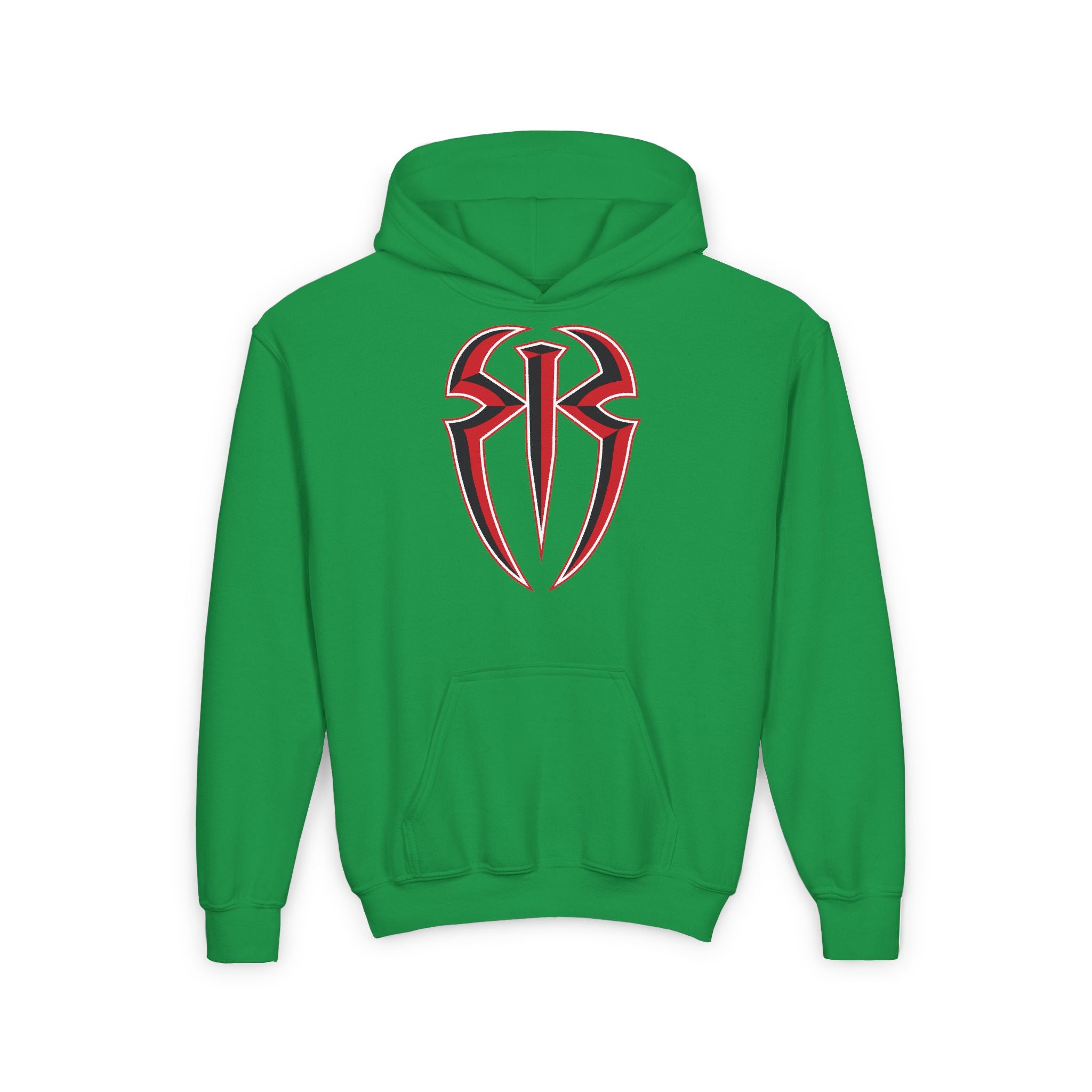 Roman Reigns Black Red Shirt Design, Sports Fan Kids Hoodies - Youth Heavy Blend Hooded Sweatshirt, Unisex, Gift for Her-Him, Casual Outwear