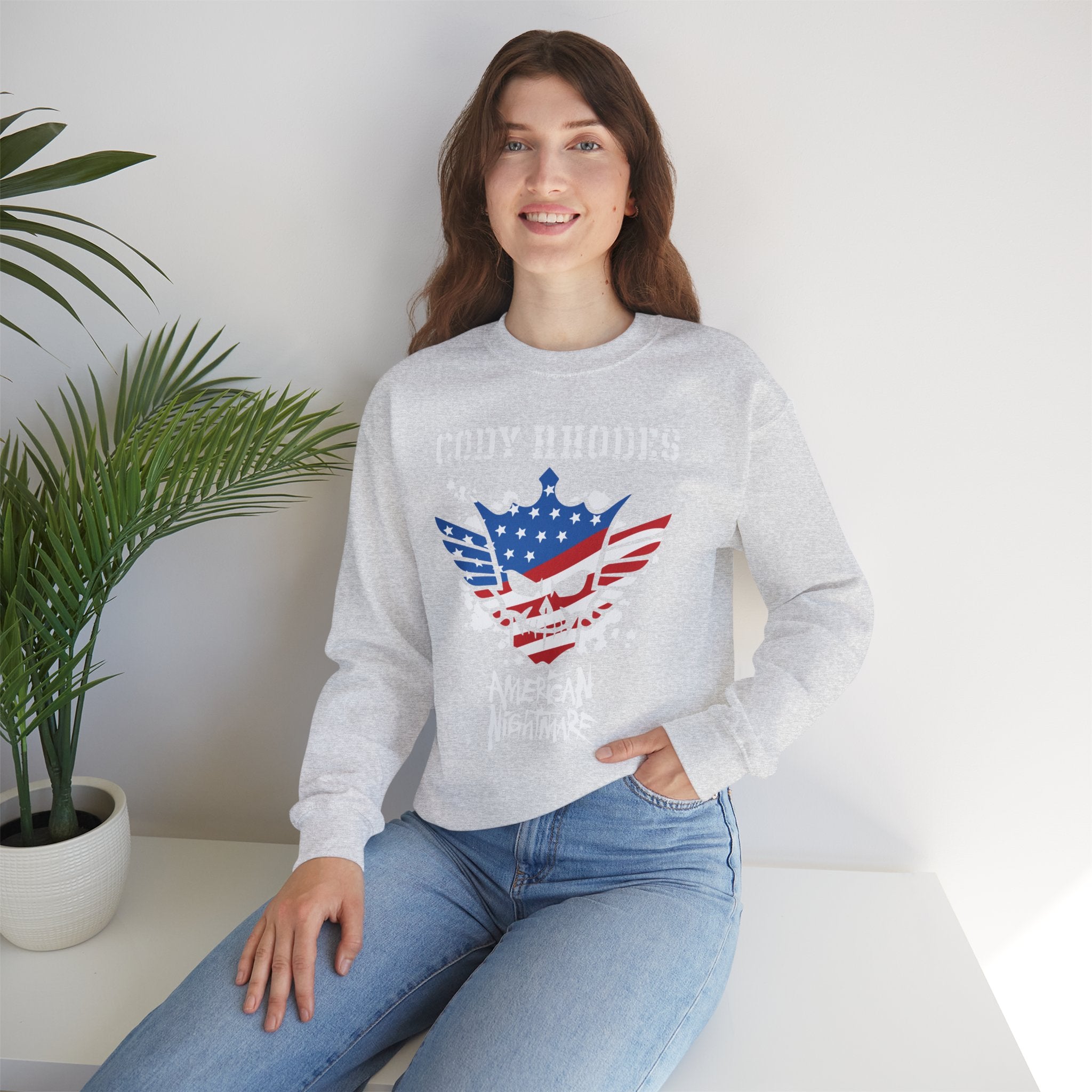 Cody Rhodes American Nightmare, Wrestling Fan Unisex Sweatshirt - Gift for Him or Her, Casual Outwear, Graphic Design, Heavy Blend Sweatshirt