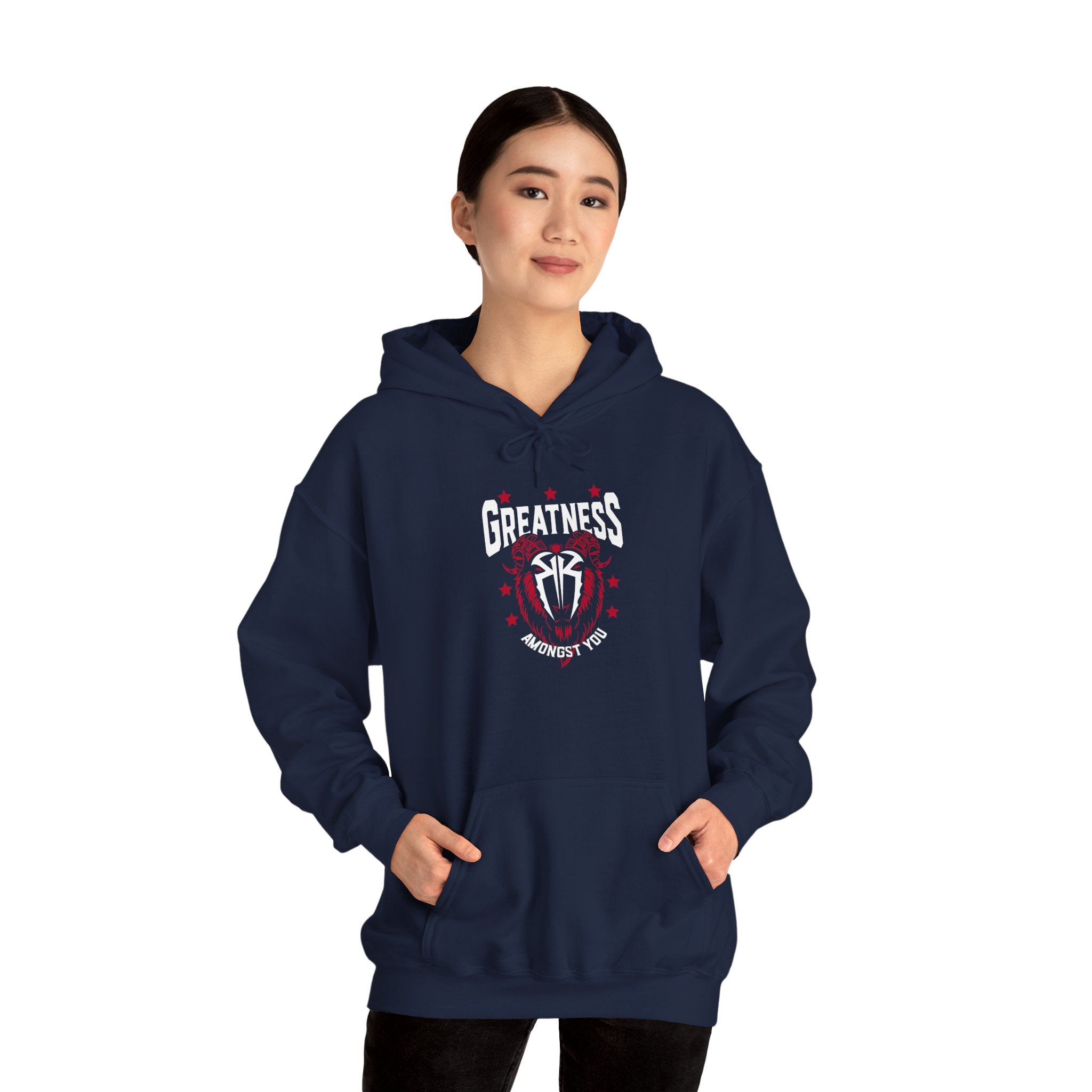 Greatness Amongst You, Royal Reigns Hoodies, Pro Wrestling Apparel, Heavy Blend Hoodie, Sports Fan Gift, Graphic Pullover
