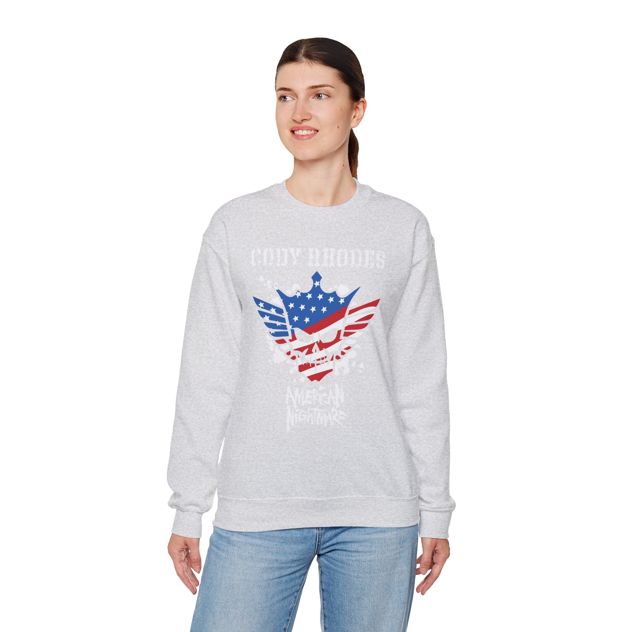 Cody Rhodes American Nightmare, Wrestling Fan Unisex Sweatshirt - Gift for Him or Her, Casual Outwear, Graphic Design, Heavy Blend Sweatshirt