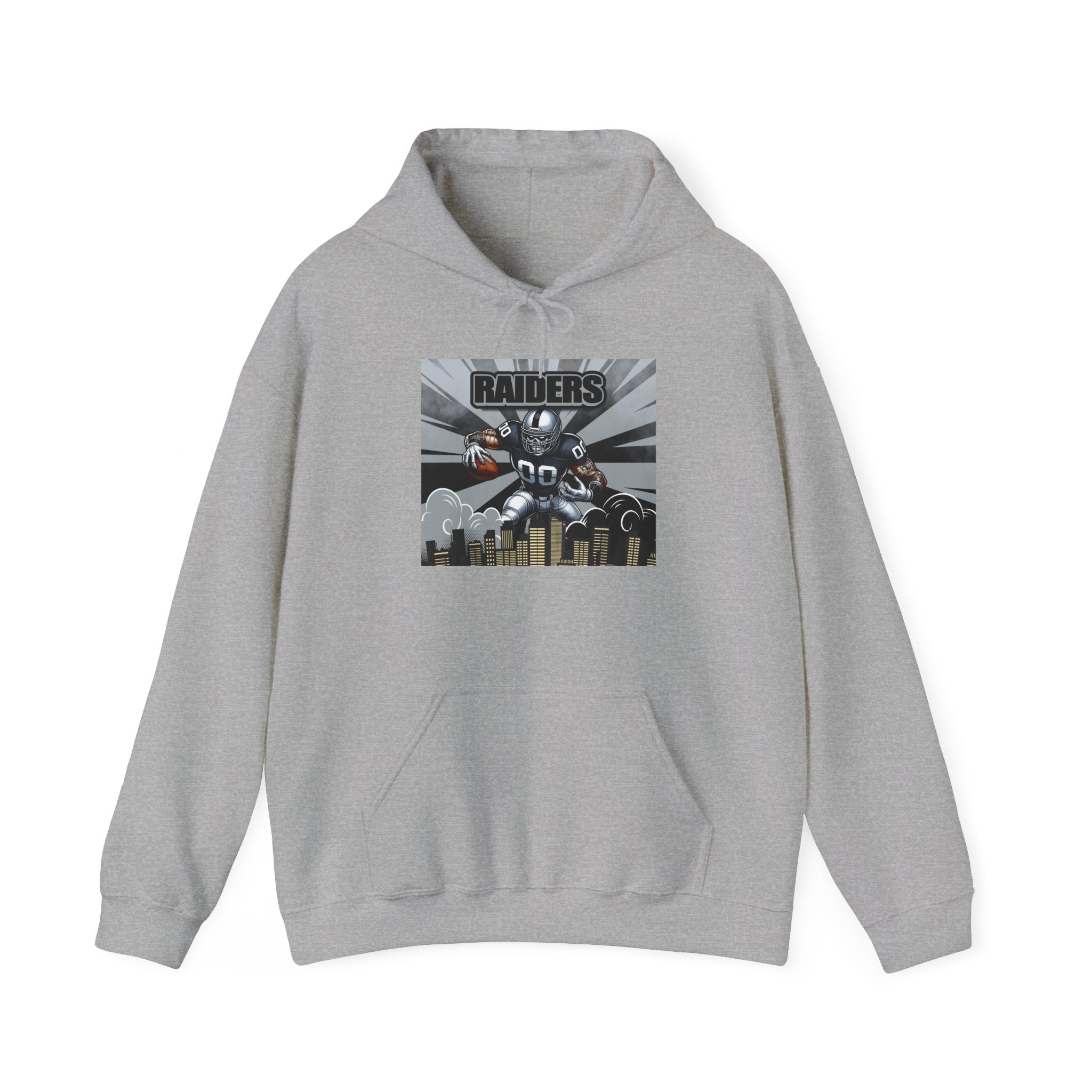 City Warrior Raiders Hoodie, Skyline Power Edition, Touchdown Raiders Hoodie, Unisex Hoodies, Raiders Football Fan Hoodie