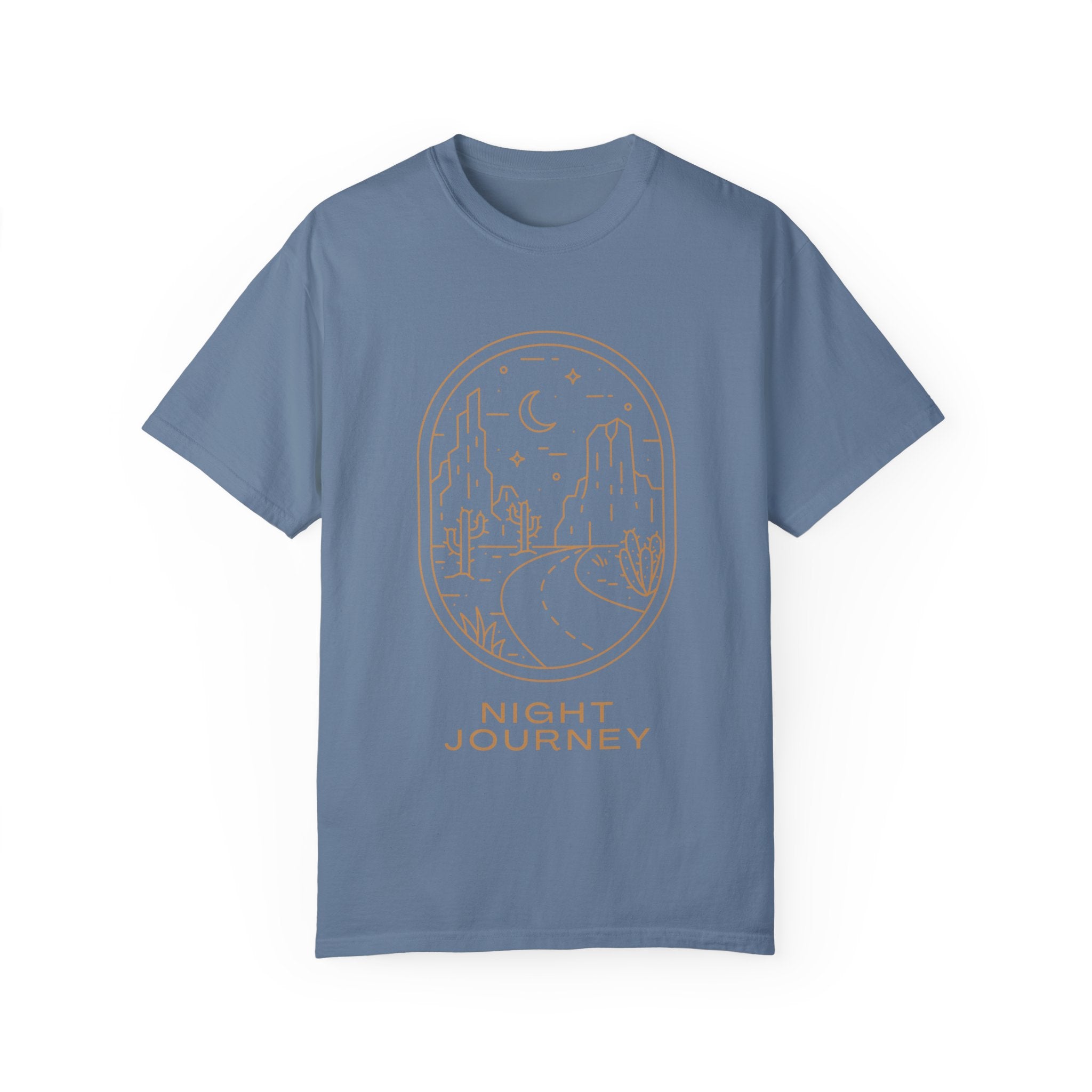 Night Journey, Graphic Design Unisex T-shirt, Casual Cotton Outwear, Gift for Him- Gift for Her, Stylish Tee, Cool Shirt, Trendy Apparel, Comfortable Top,