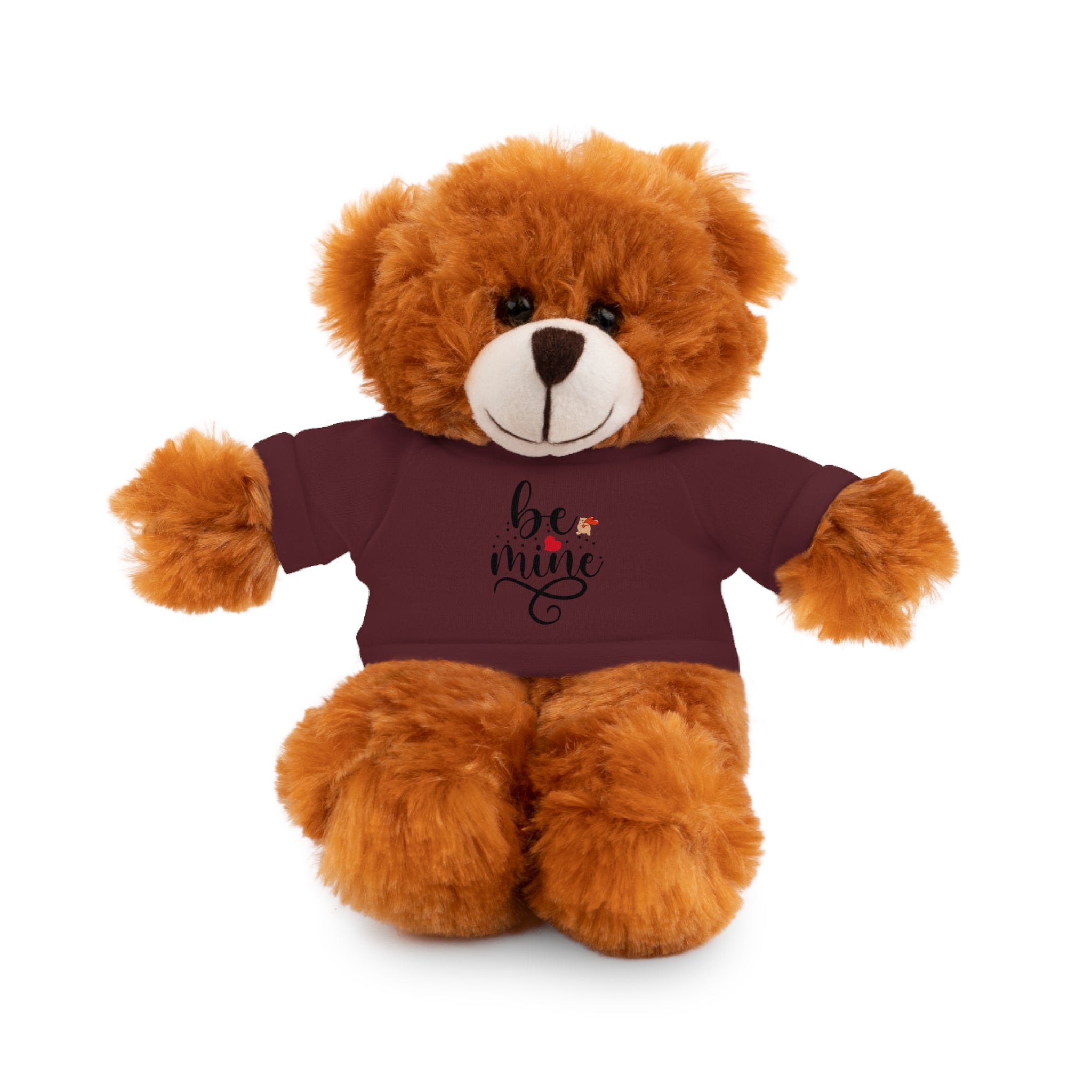 Lovely Panda Plushy, Be Mine, Stuffed Animals Shirt Printed, Suitable for Soft Valentine's Day Gift for Her, Him