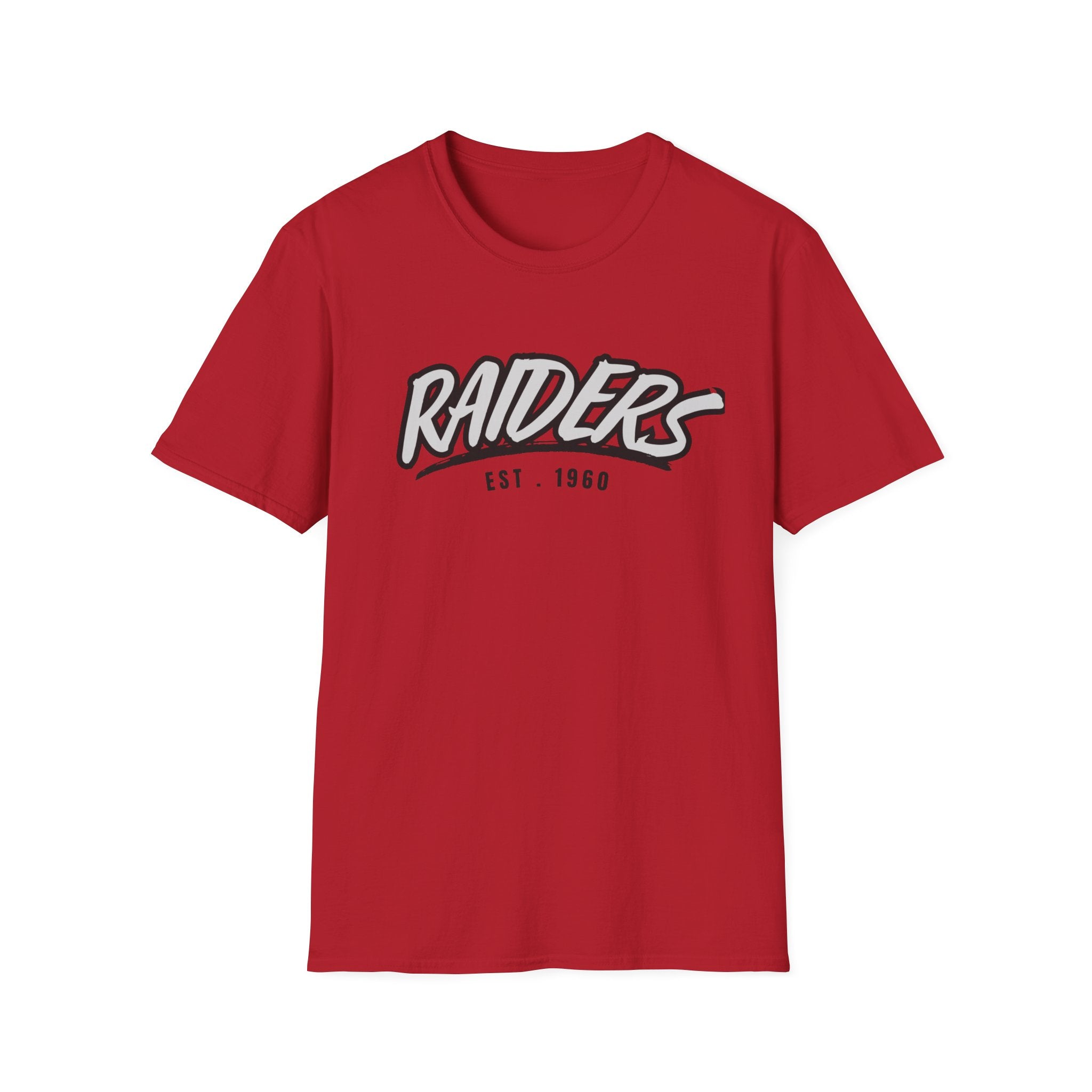 Football Shirt Unisex Softstyle T-Shirt, Football Fan Tee, Team Raiders Football Gift, Sports Fan Apparel, Game Day Shirt