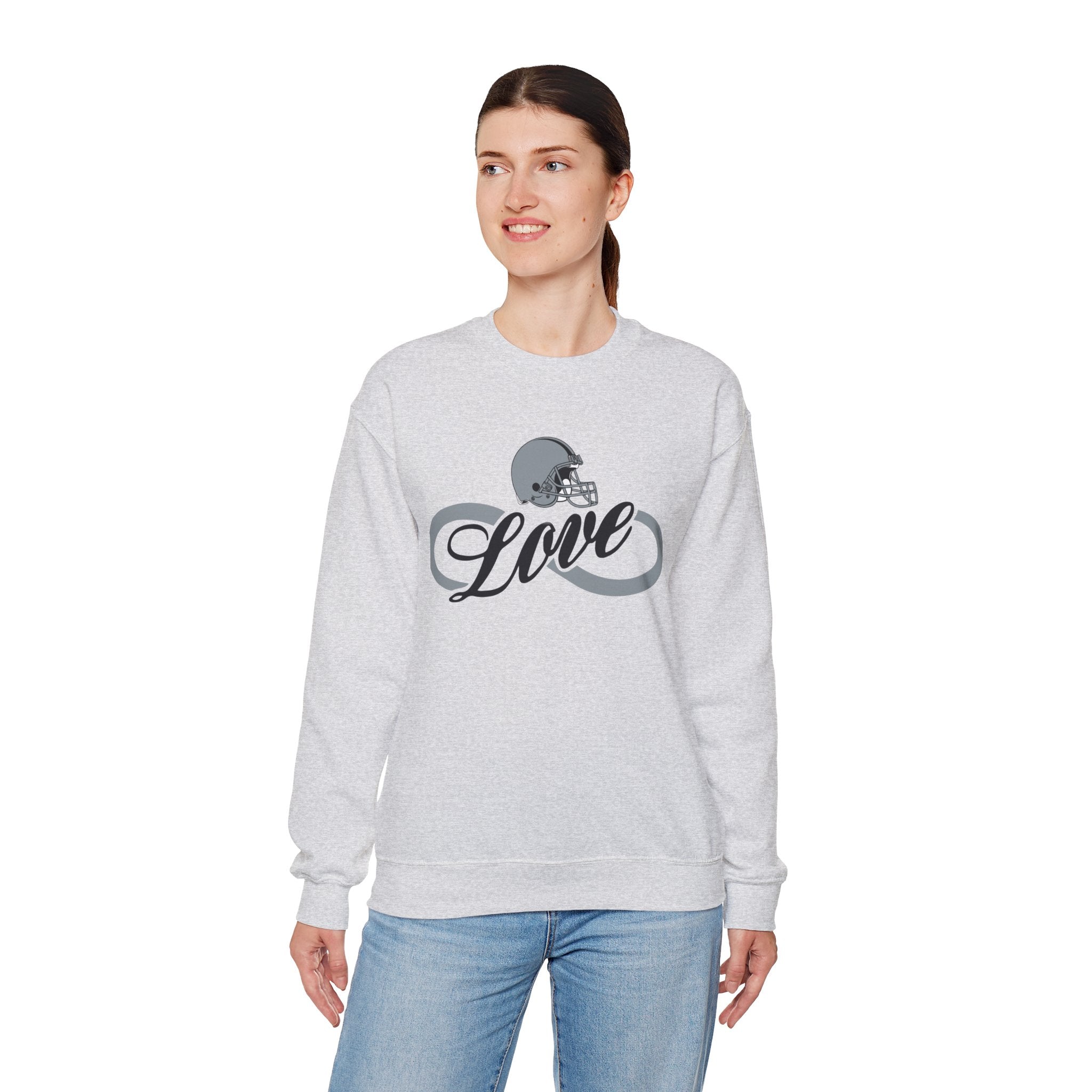 Love for Raiders Football Fan Sweatshirt, Unisex Sweatshirt, Football Fan Sweatshirt, Casual Sweatshirt, Summer Fit Sweatshirt