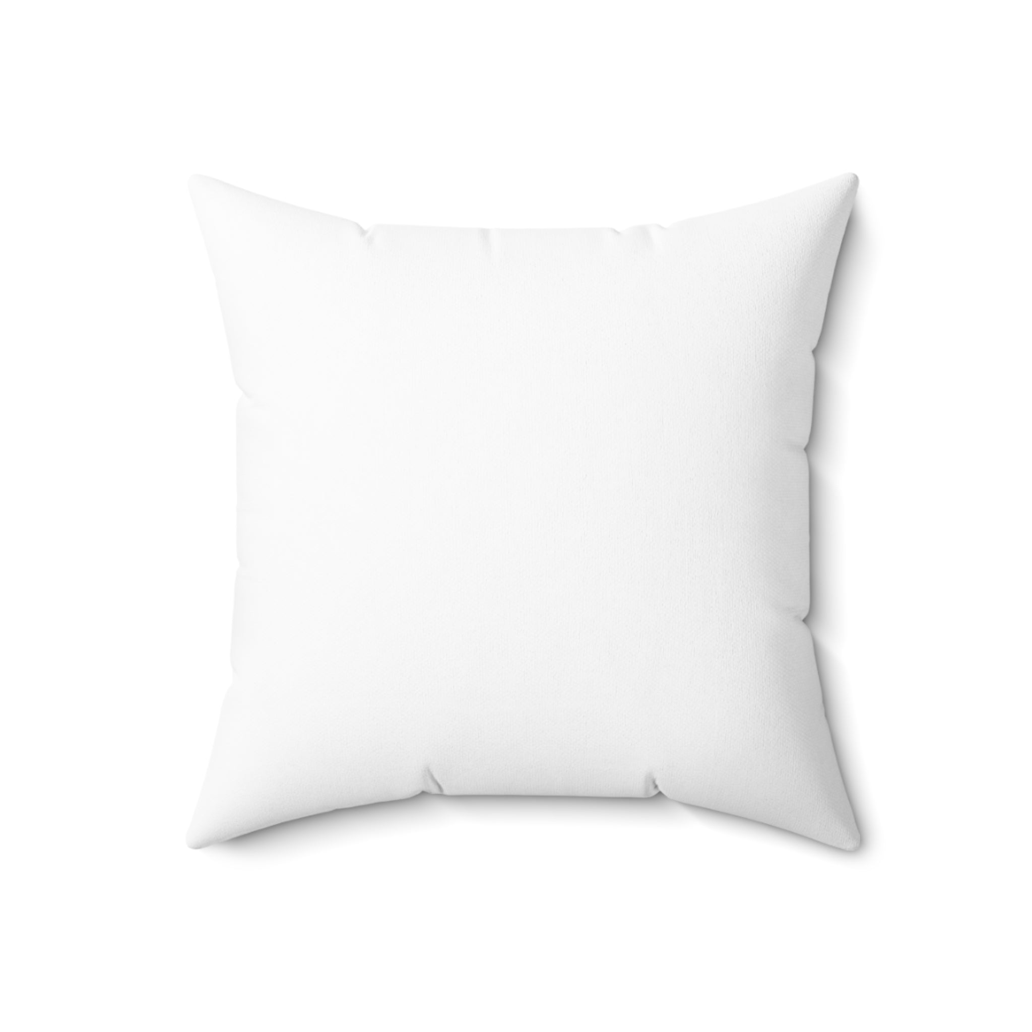 White Organic Print Pillow Covers, Decorative Couch Sofa Accent Pillows, Living Room Spun Polyester Square Pillow