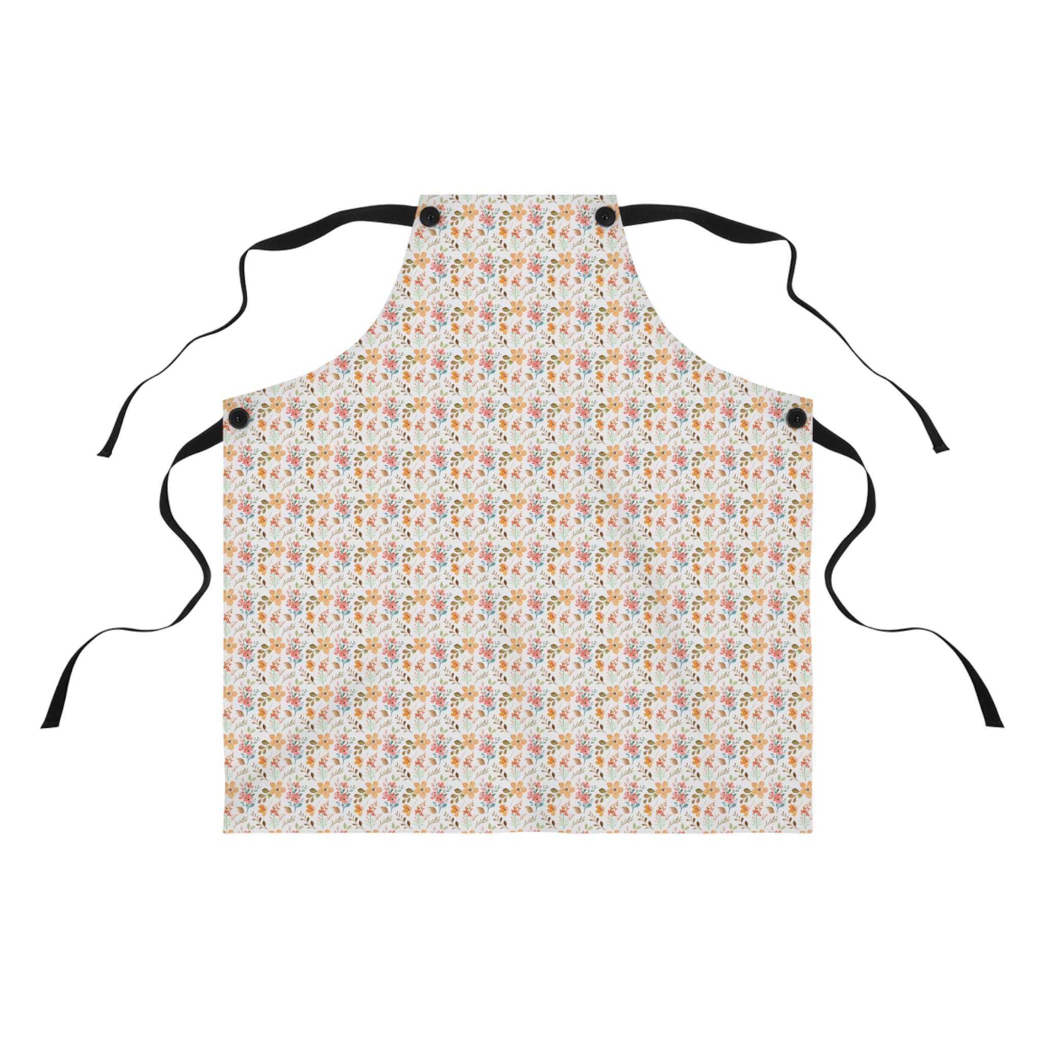 Pastel Colors Organic Floral Pattern, Unisex Apron, Apron for Her, Apron for Him, Food Lover, Kitchen Accessories
