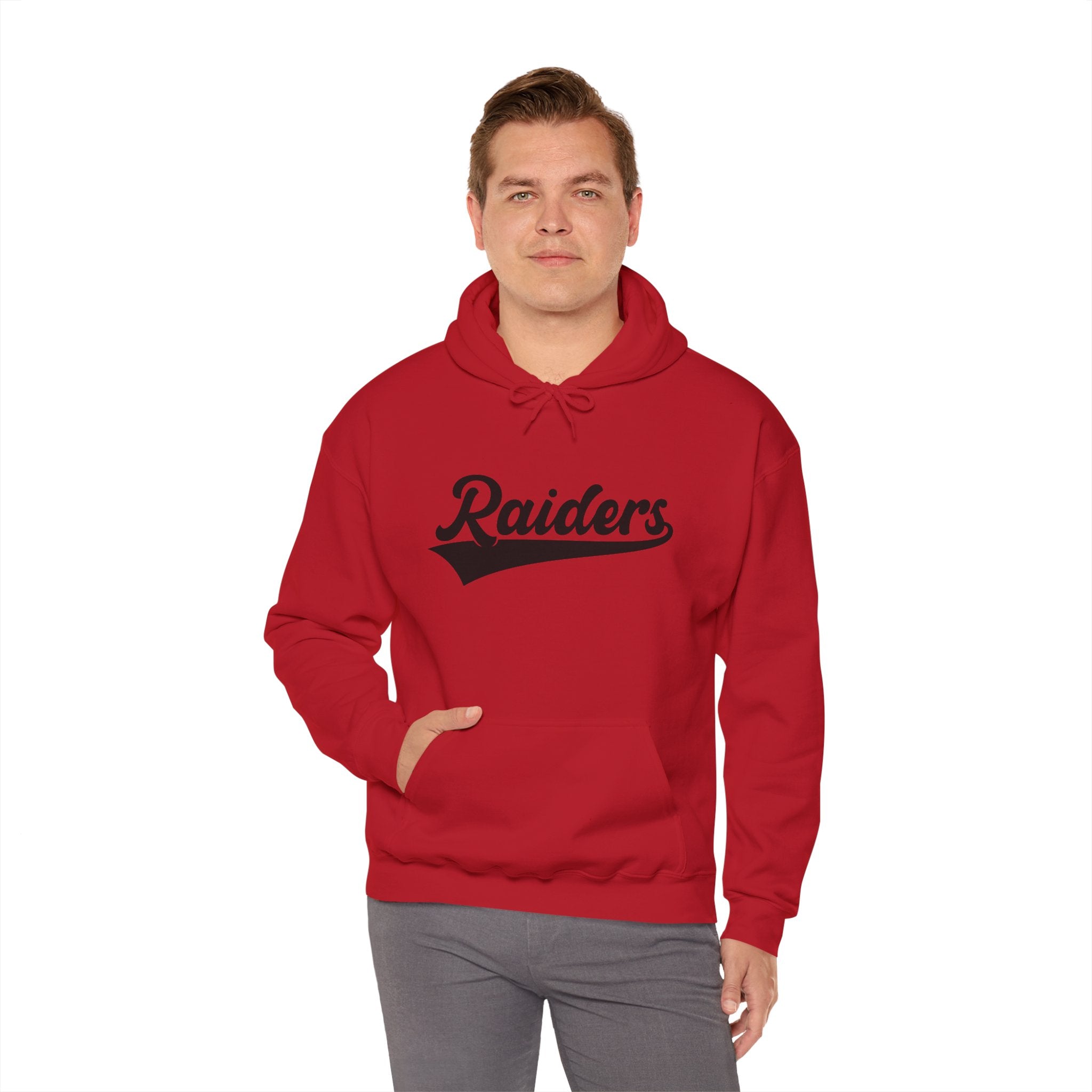 Pure Black Raiders Hoodie - Legendary Fanwear, Football Raiders Hoodie, Bold and Dominant, Ultimate Game-Day Gear, Football