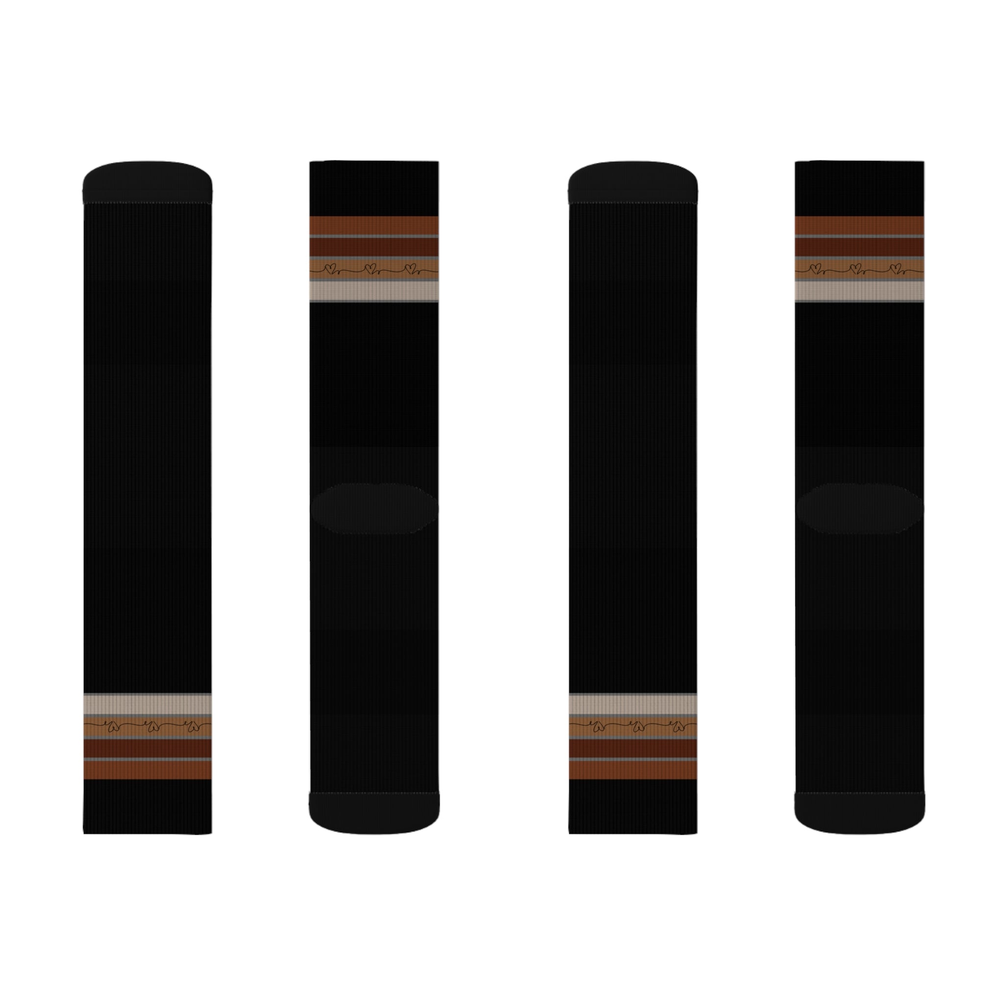 Beige Minimal Aesthetic Color Socks Warm Crew Socks Socks for everyday wear