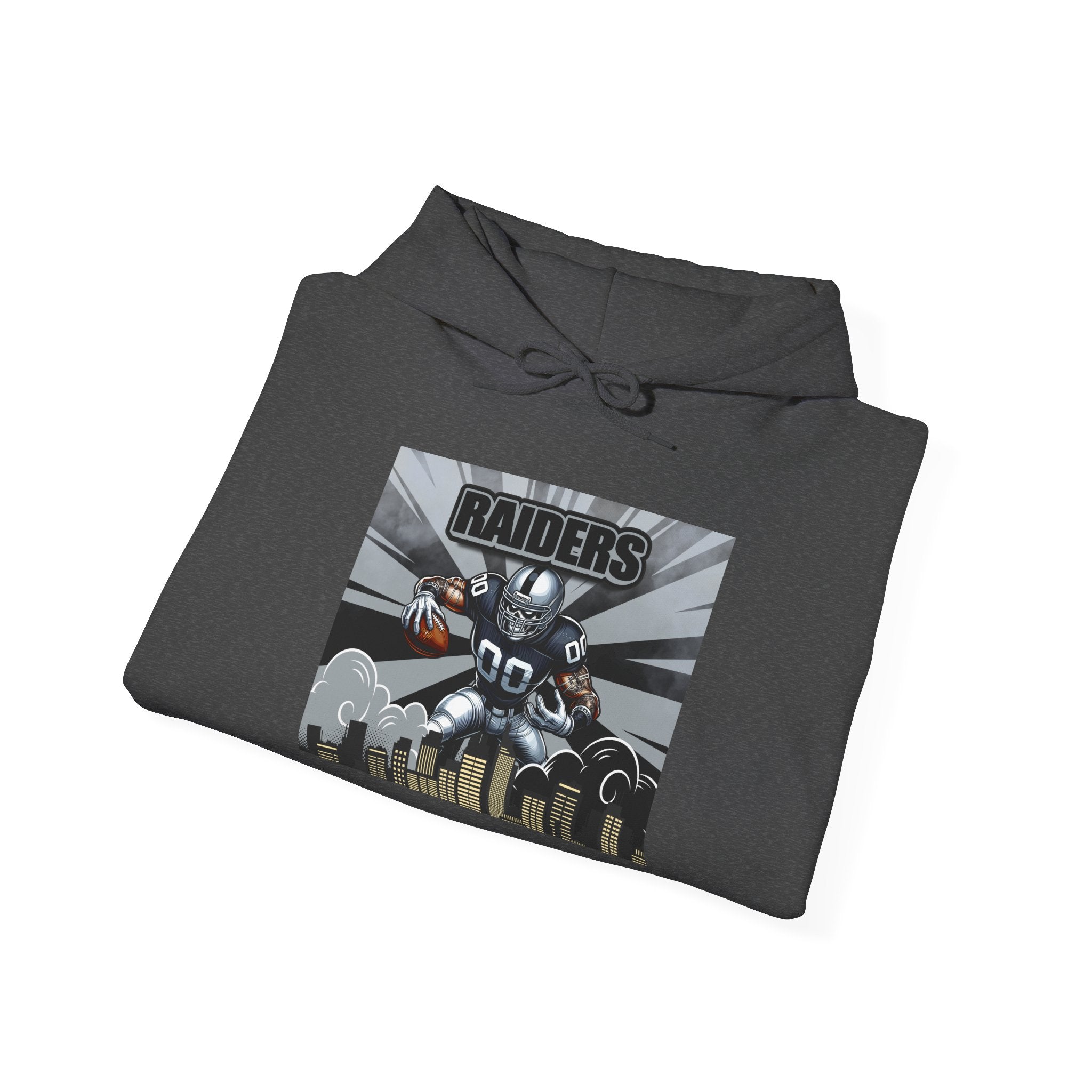 City Warrior Raiders Hoodie, Skyline Power Edition, Touchdown Raiders Hoodie, Unisex Hoodies, Raiders Football Fan Hoodie
