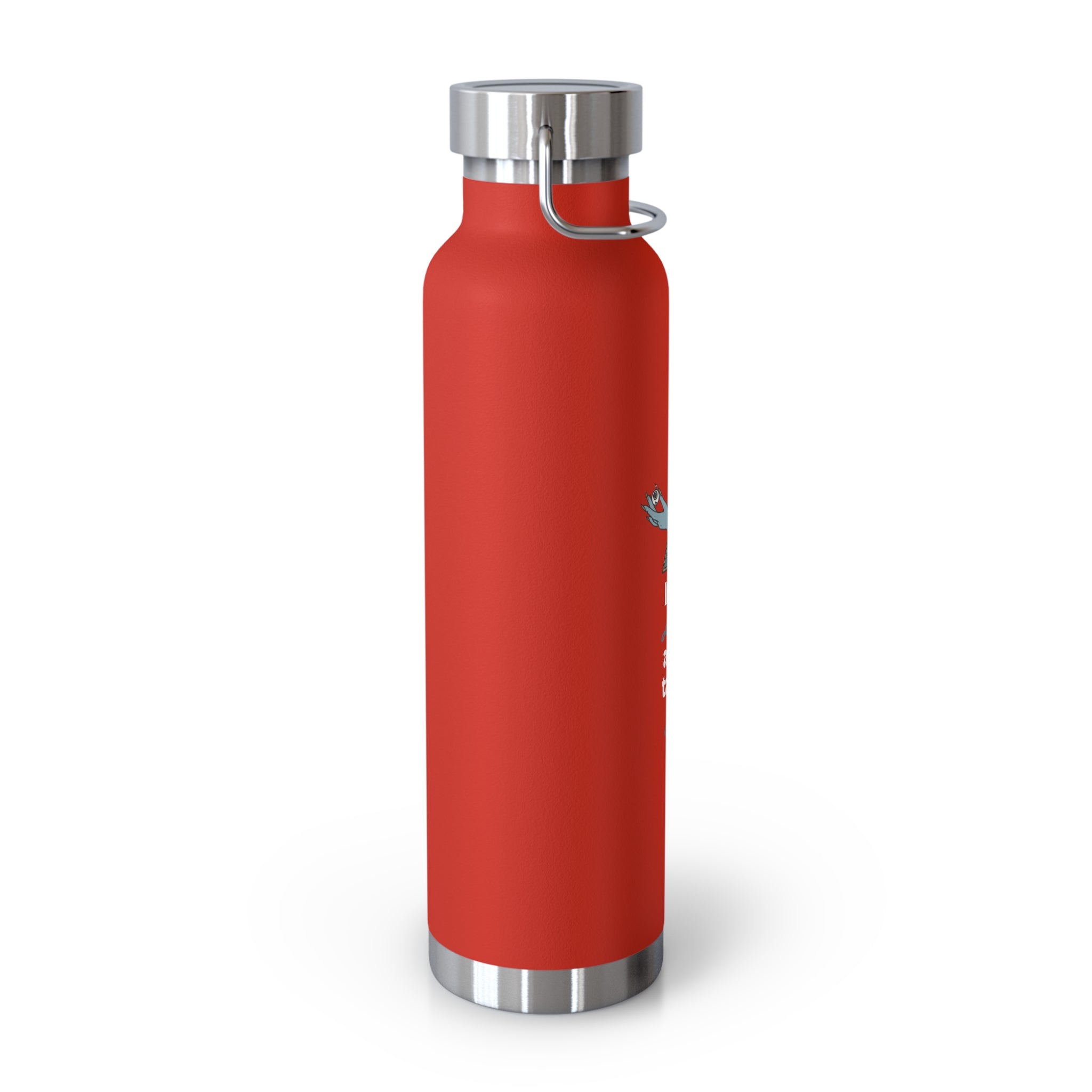 "If You Look at Me Take A Sip" Copper Water Bottle, Inspirational Quote, Gift Tumbler, 22oz, Motivational Drinkware, Stainless Steel Thermos