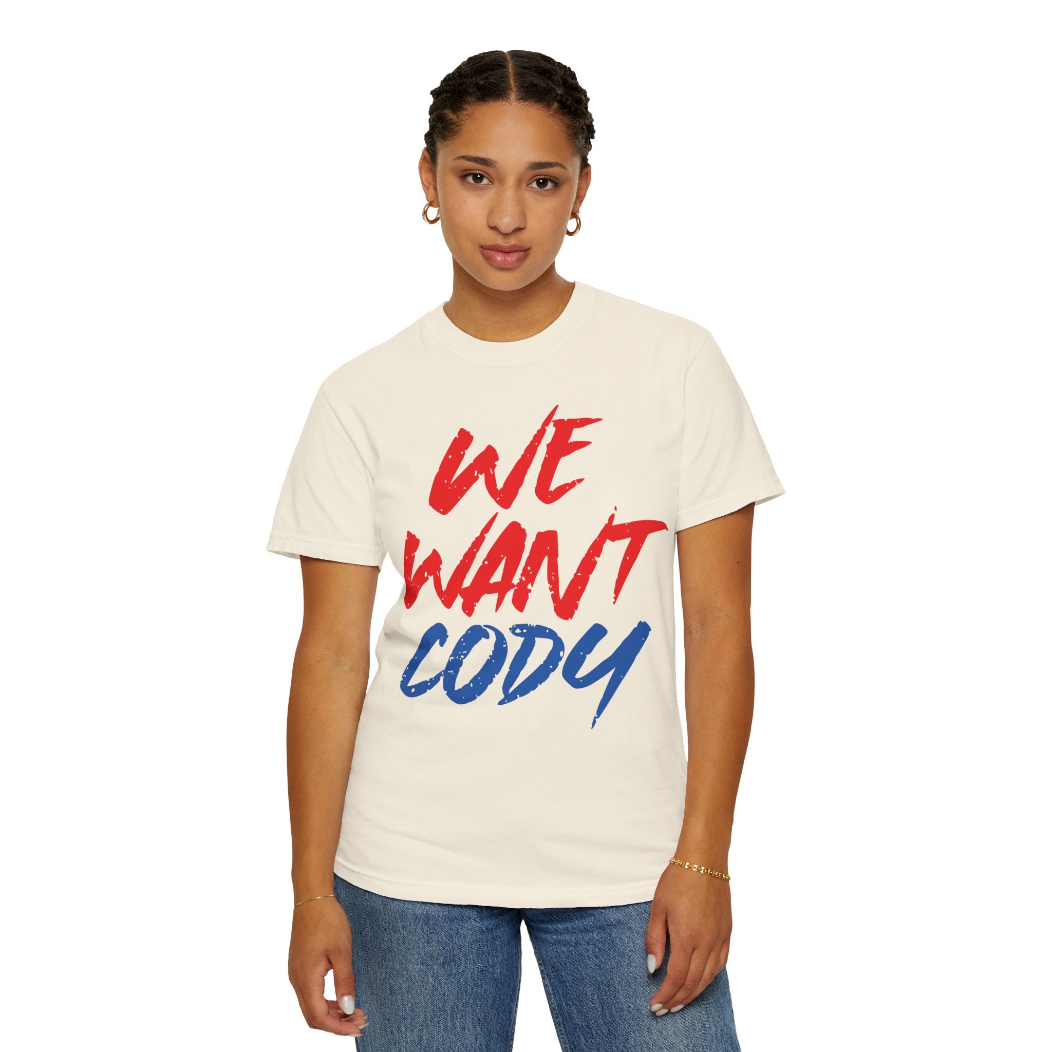 We Want Cody Graphic Design Cody Rhodes Fan Shirt, Sports Fan T-shirt, Unisex Shirt, Gift for Her-Him, Casual Outwear Shirt