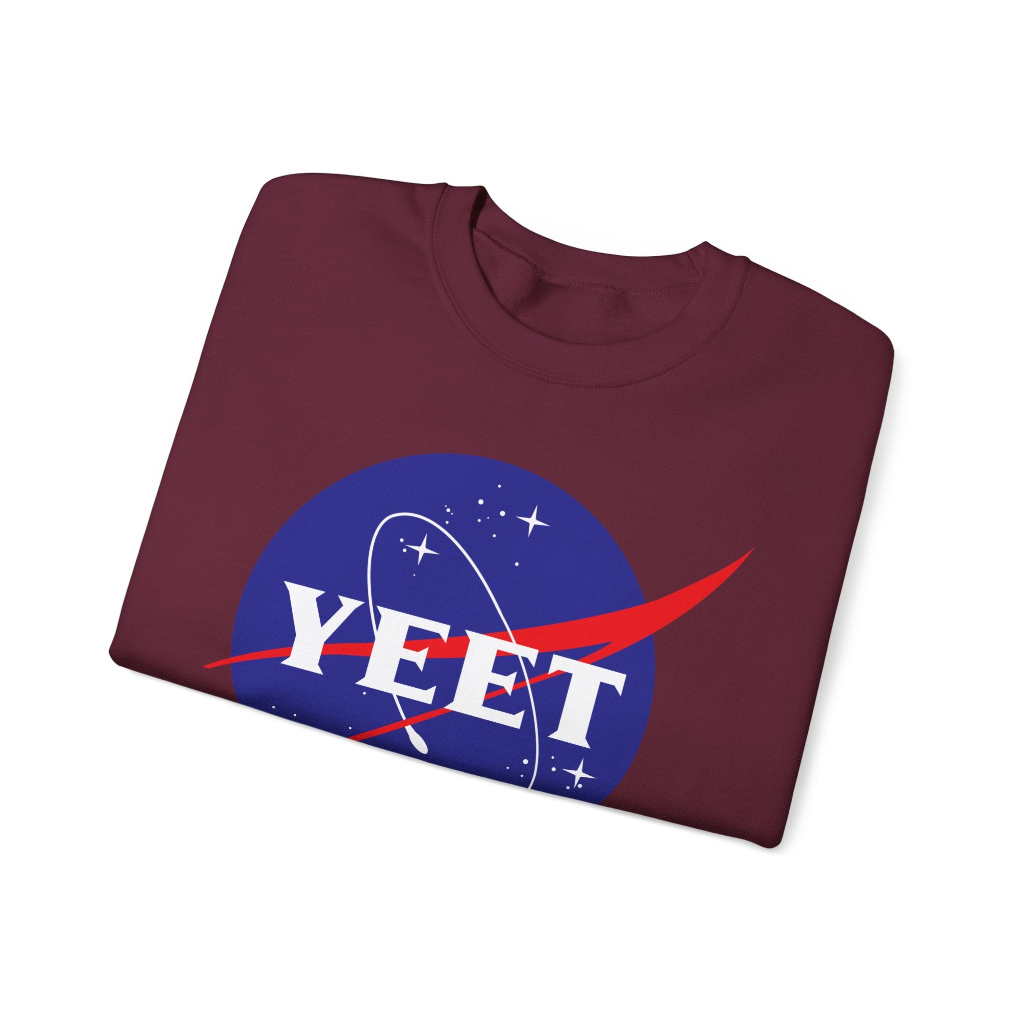 Yeet Nasa Sweatshirt Design, Sports Sweatshirt, Wrestling Fan Unisex Sweatshirt - Gift for Him or Her, Casual Outwear, Heavy Blend Crewneck Sweatshirt