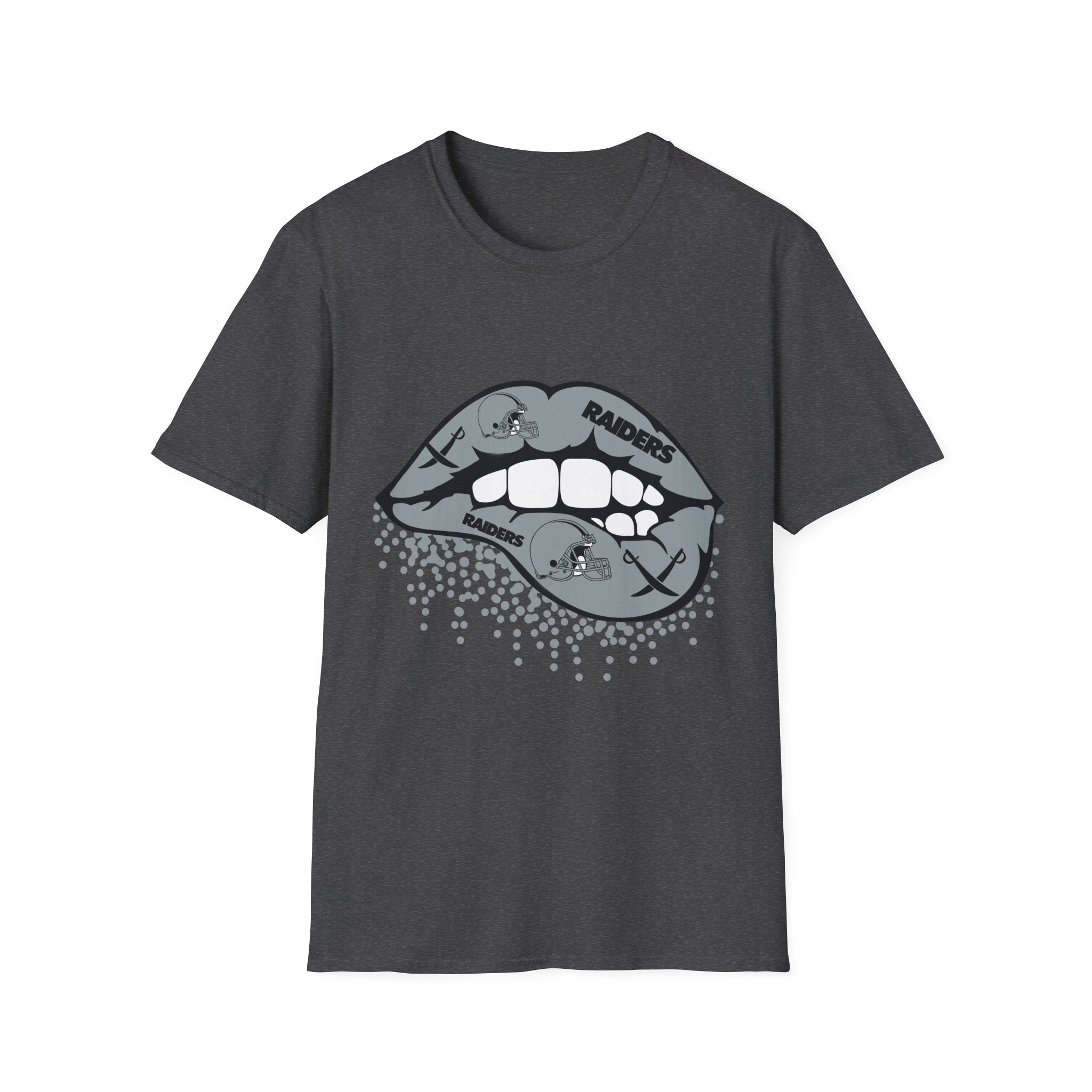 Lip Bite Raiders Unisex T-Shirt -Vintage Inspired Tee, Classic Shirt, Football Fan Shirt, Team Sports Top, Soft Cotton Jersey