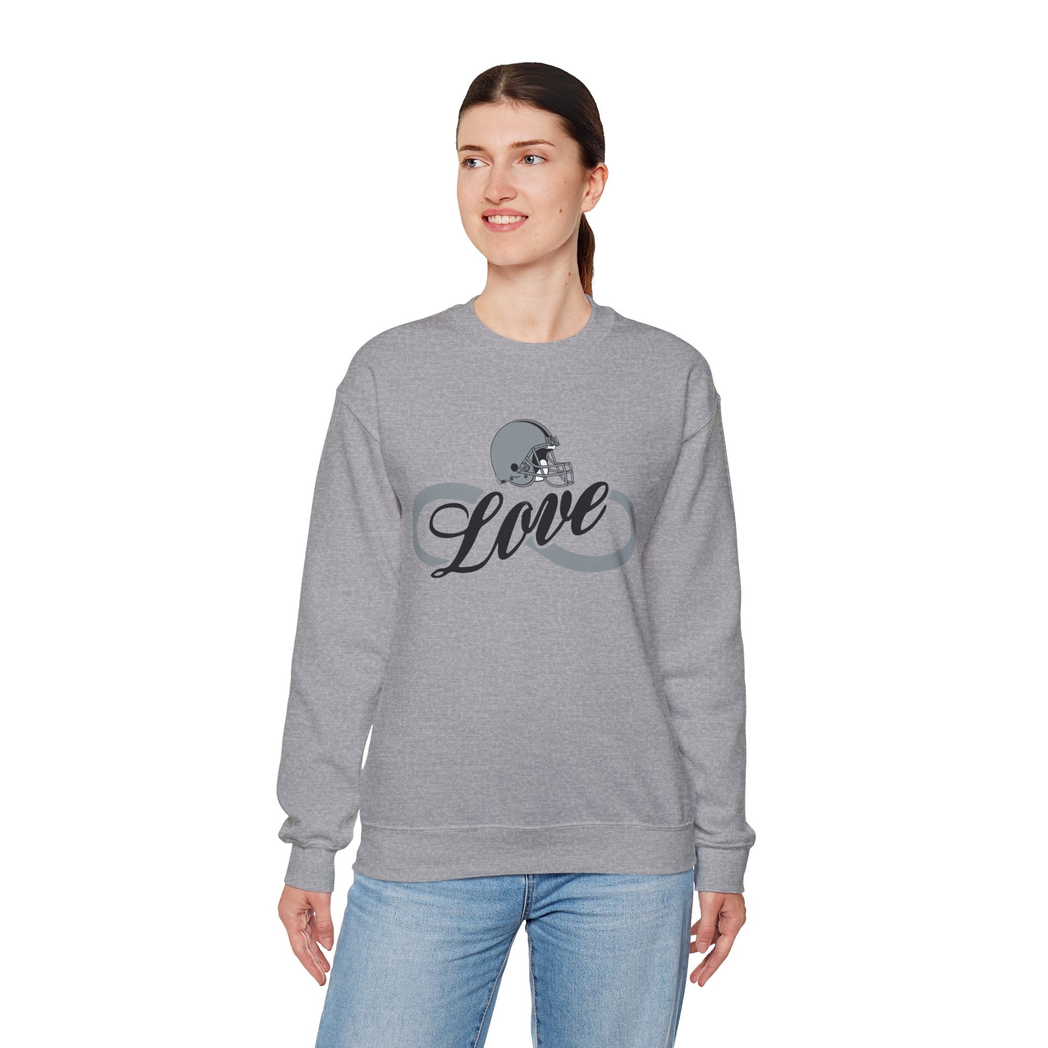Love for Raiders Football Fan Sweatshirt, Unisex Sweatshirt, Football Fan Sweatshirt, Casual Sweatshirt, Summer Fit Sweatshirt
