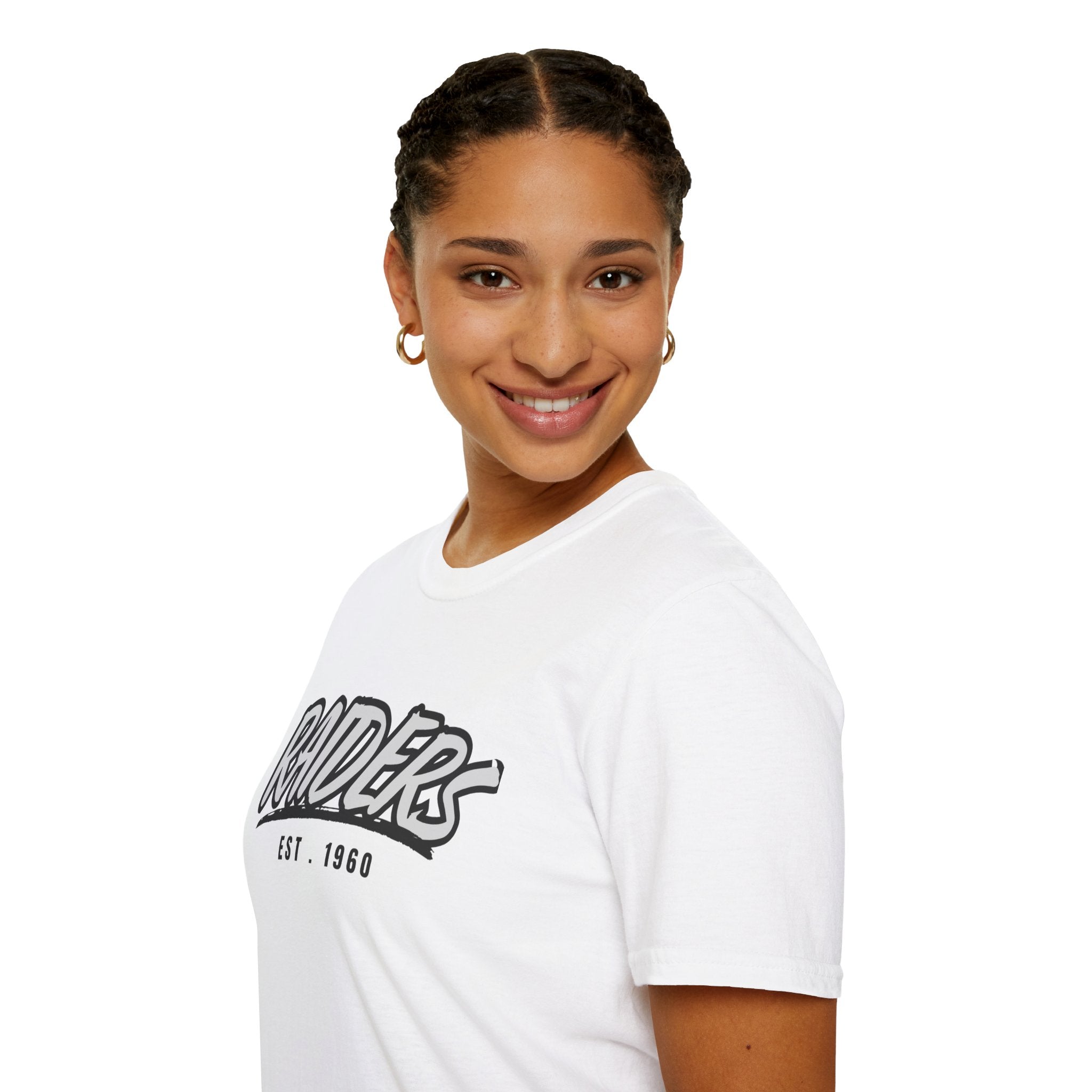 Football Shirt Unisex Softstyle T-Shirt, Football Fan Tee, Team Raiders Football Gift, Sports Fan Apparel, Game Day Shirt