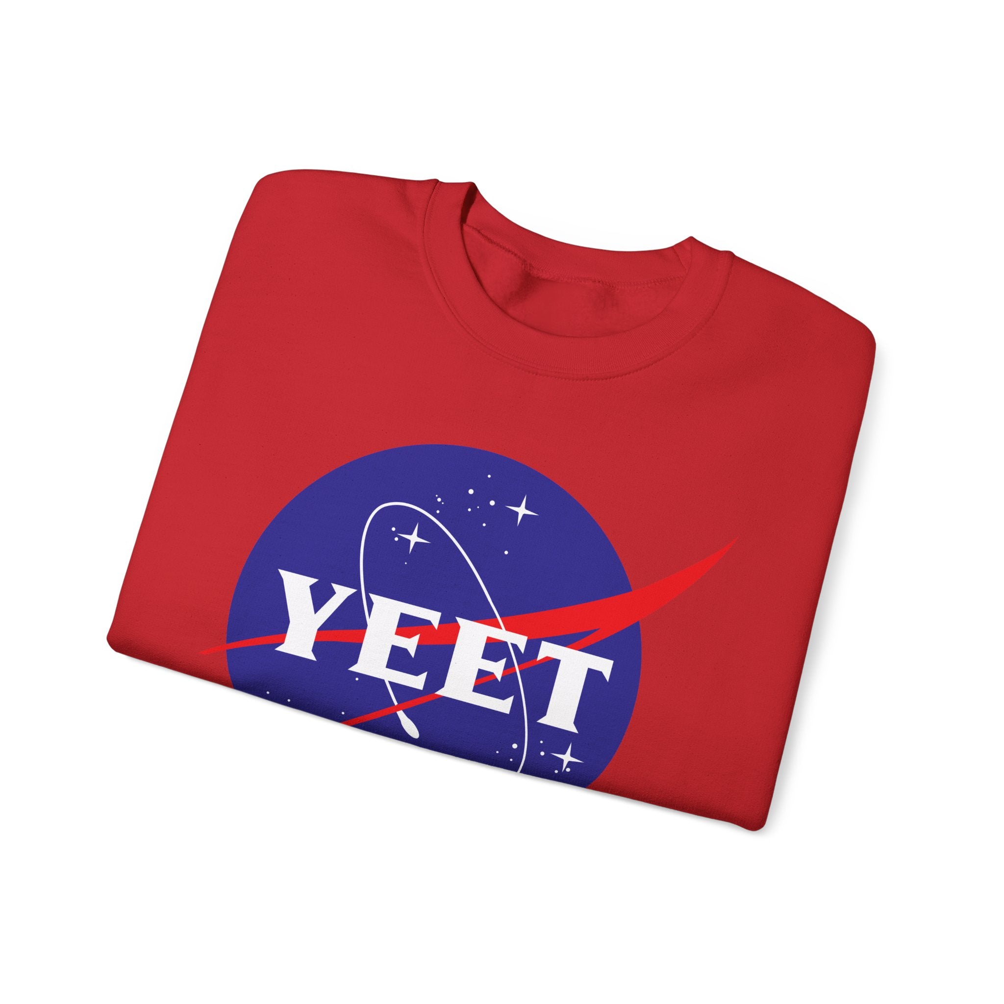 Yeet Nasa Sweatshirt Design, Sports Sweatshirt, Wrestling Fan Unisex Sweatshirt - Gift for Him or Her, Casual Outwear, Heavy Blend Crewneck Sweatshirt