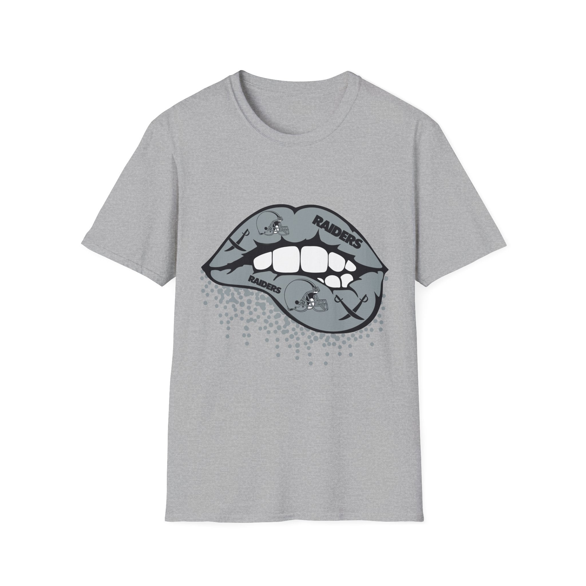 Lip Bite Raiders Unisex T-Shirt -Vintage Inspired Tee, Classic Shirt, Football Fan Shirt, Team Sports Top, Soft Cotton Jersey