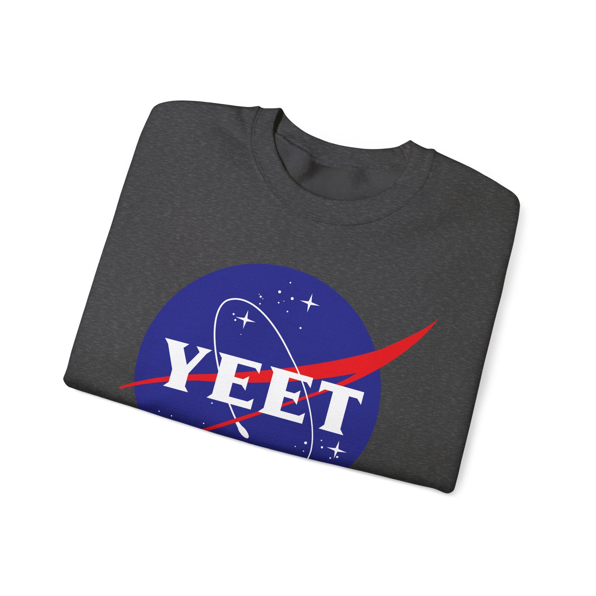 Yeet Nasa Sweatshirt Design, Sports Sweatshirt, Wrestling Fan Unisex Sweatshirt - Gift for Him or Her, Casual Outwear, Heavy Blend Crewneck Sweatshirt