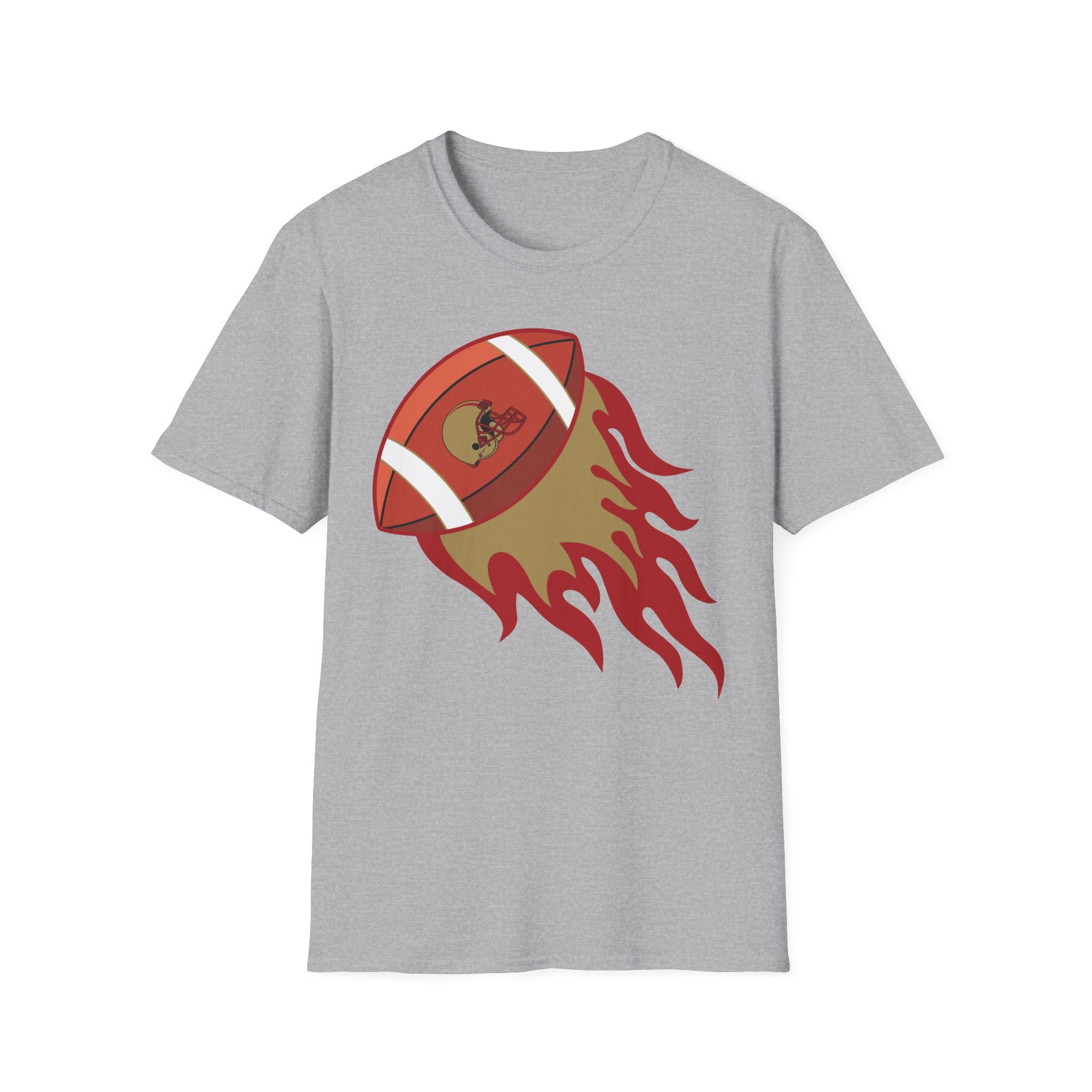 SF Football on Flare , San Francisco Shirt, Unique Fan Apparel, Football Team Game Day Shirt, Sporty Men's Women's Clothing