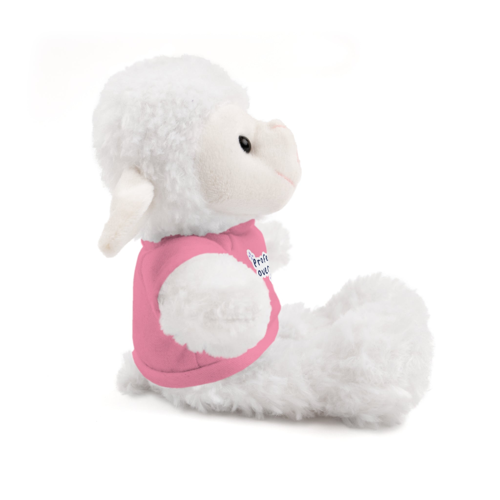 Bunny Plushy, Funny Professional Overthinker, Stuffed Animals Shirt Printed, Suitable for Soft Valentine's Day Gift