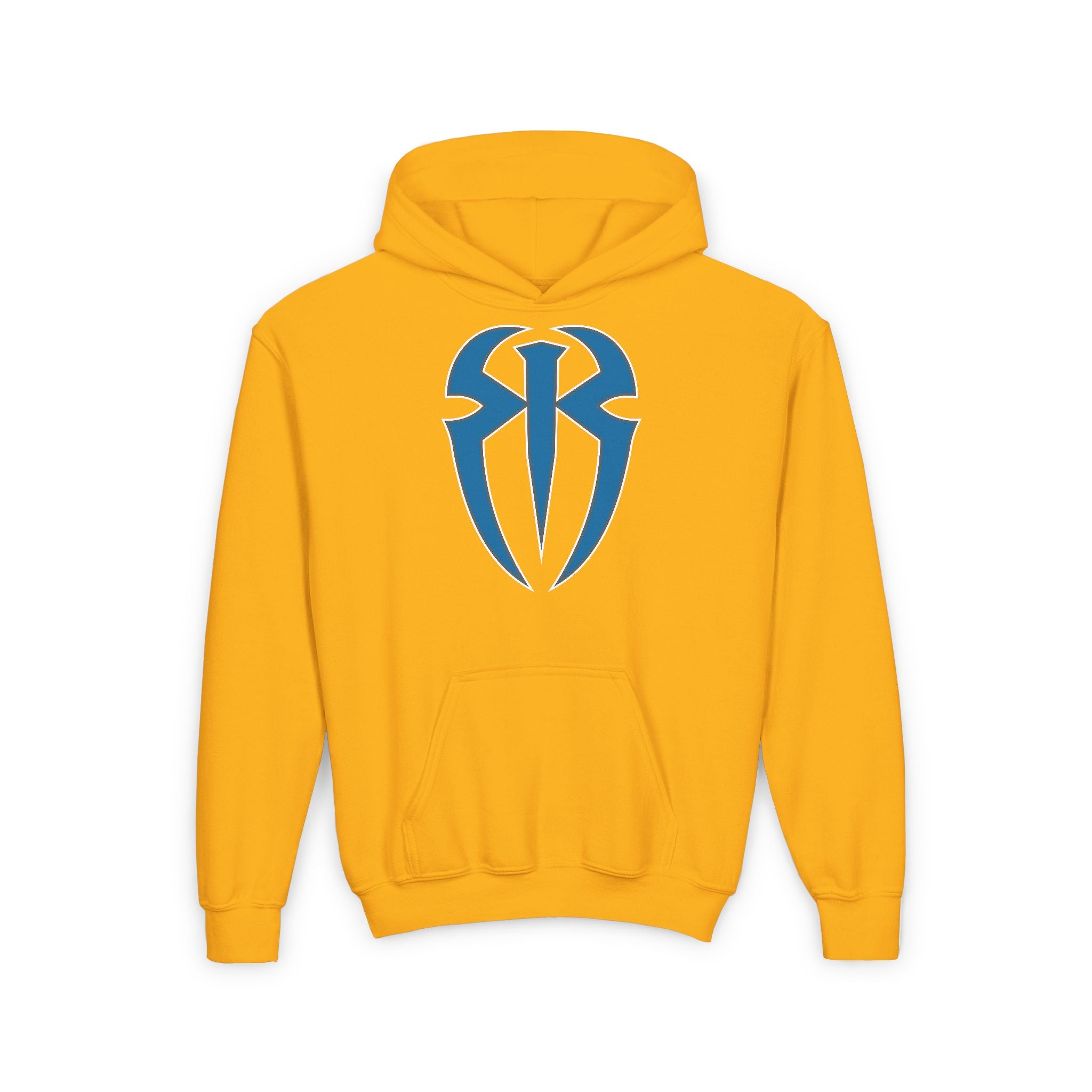 Roman Reigns All Blue Shirt Design, Sports Fan Kids Hoodies - Youth Heavy Blend Hooded Sweatshirt, Unisex, Gift for Her-Him, Casual Outwear