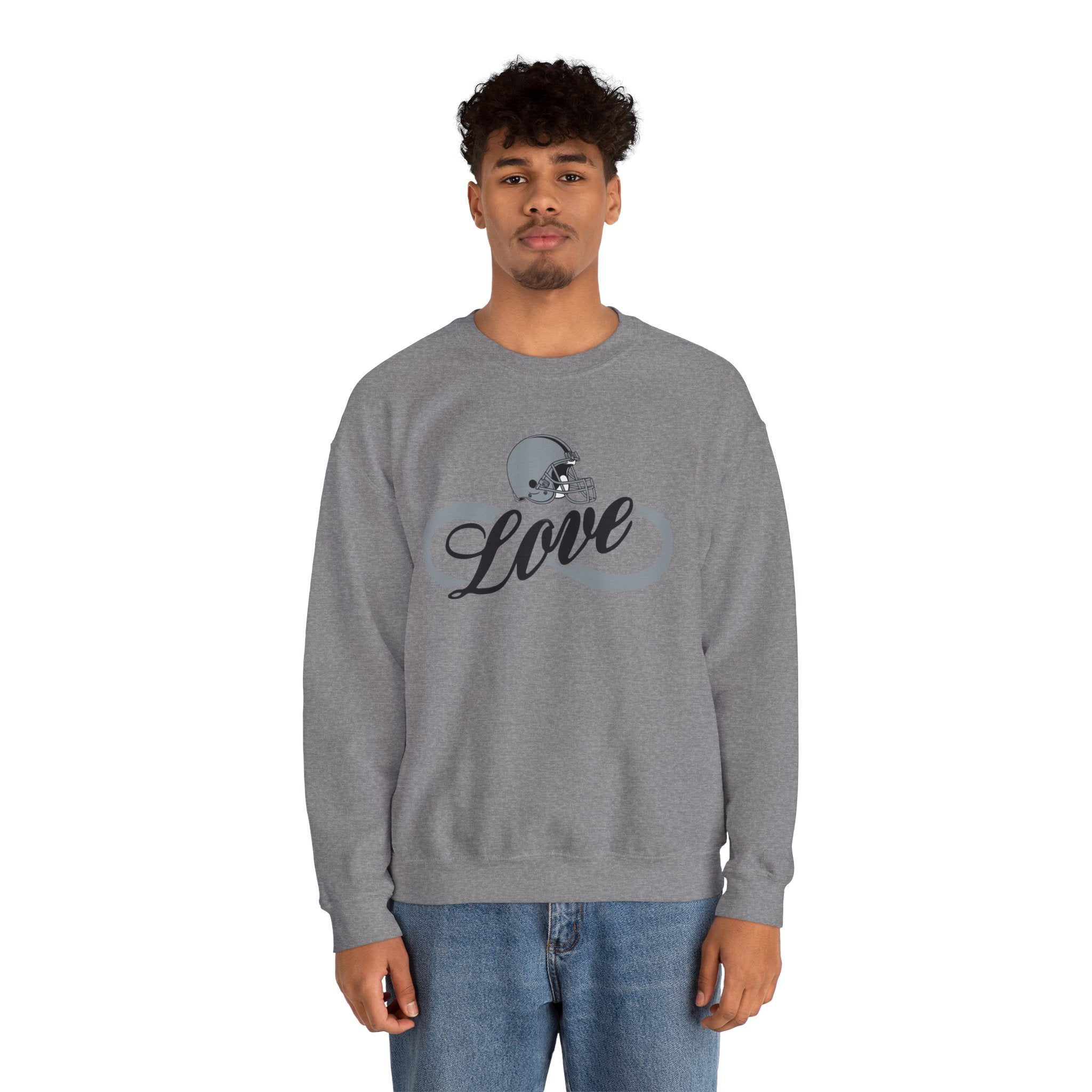 Love for Raiders Football Fan Sweatshirt, Unisex Sweatshirt, Football Fan Sweatshirt, Casual Sweatshirt, Summer Fit Sweatshirt