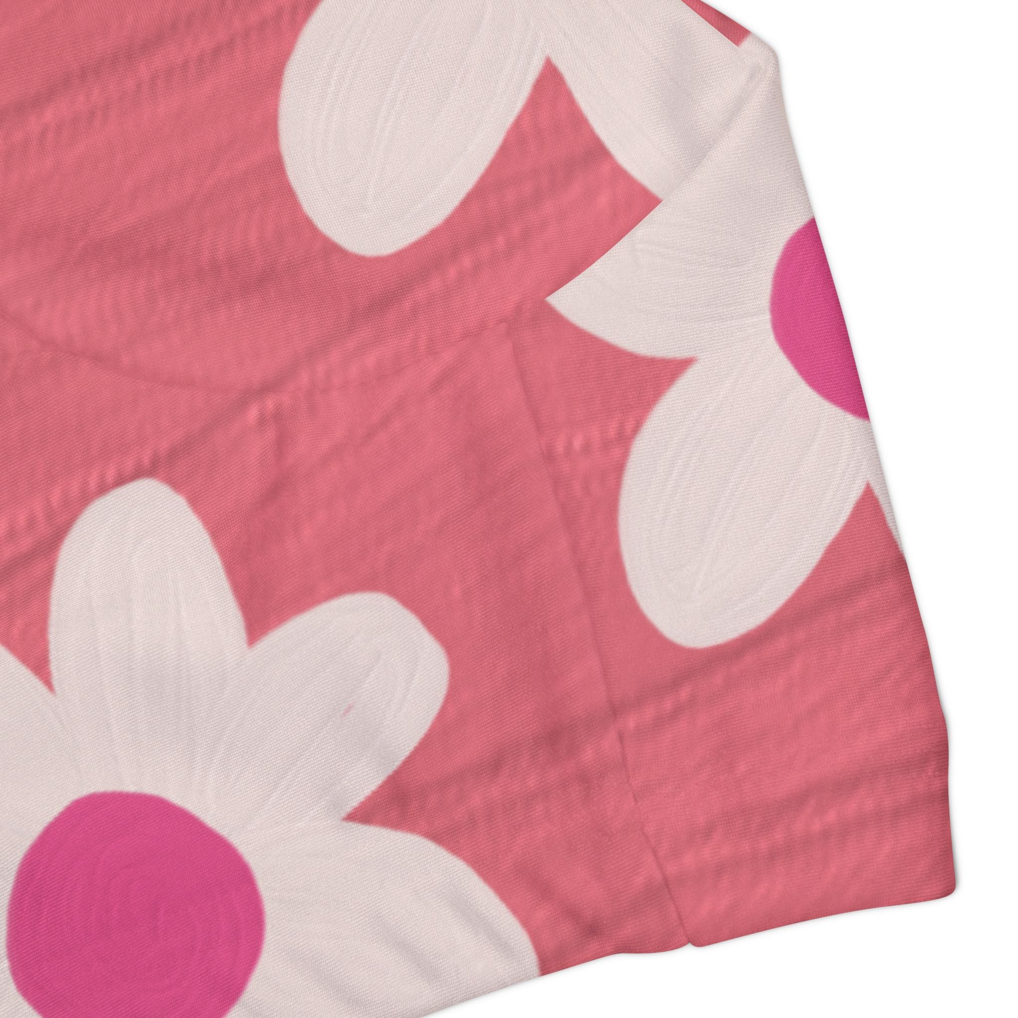 Pink Daisy Swimsuit Set, Floral Two Piece Bathing Suit, Cute Girls Swimwear, Summer Beach Outfit, Kids Swim Set