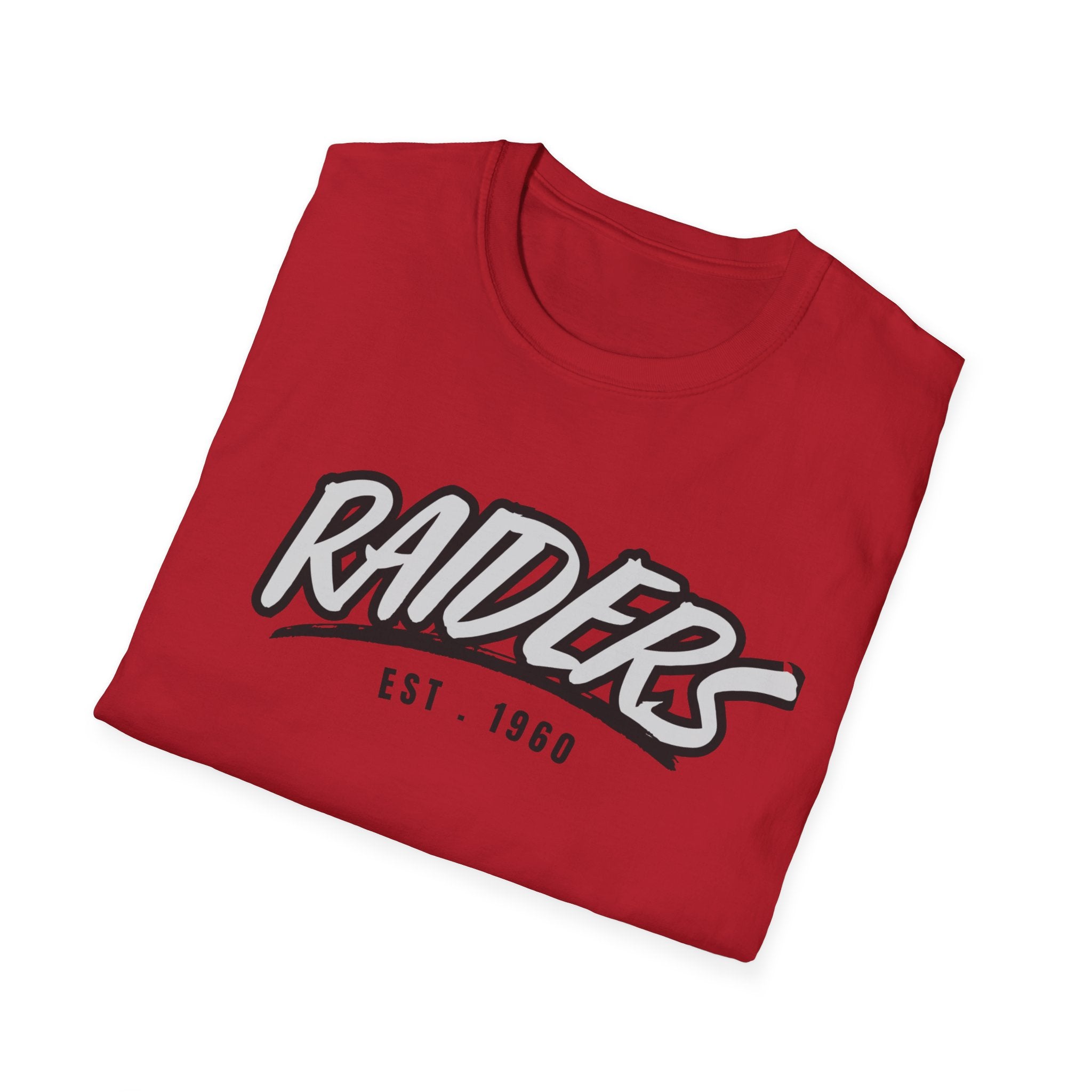 Football Shirt Unisex Softstyle T-Shirt, Football Fan Tee, Team Raiders Football Gift, Sports Fan Apparel, Game Day Shirt