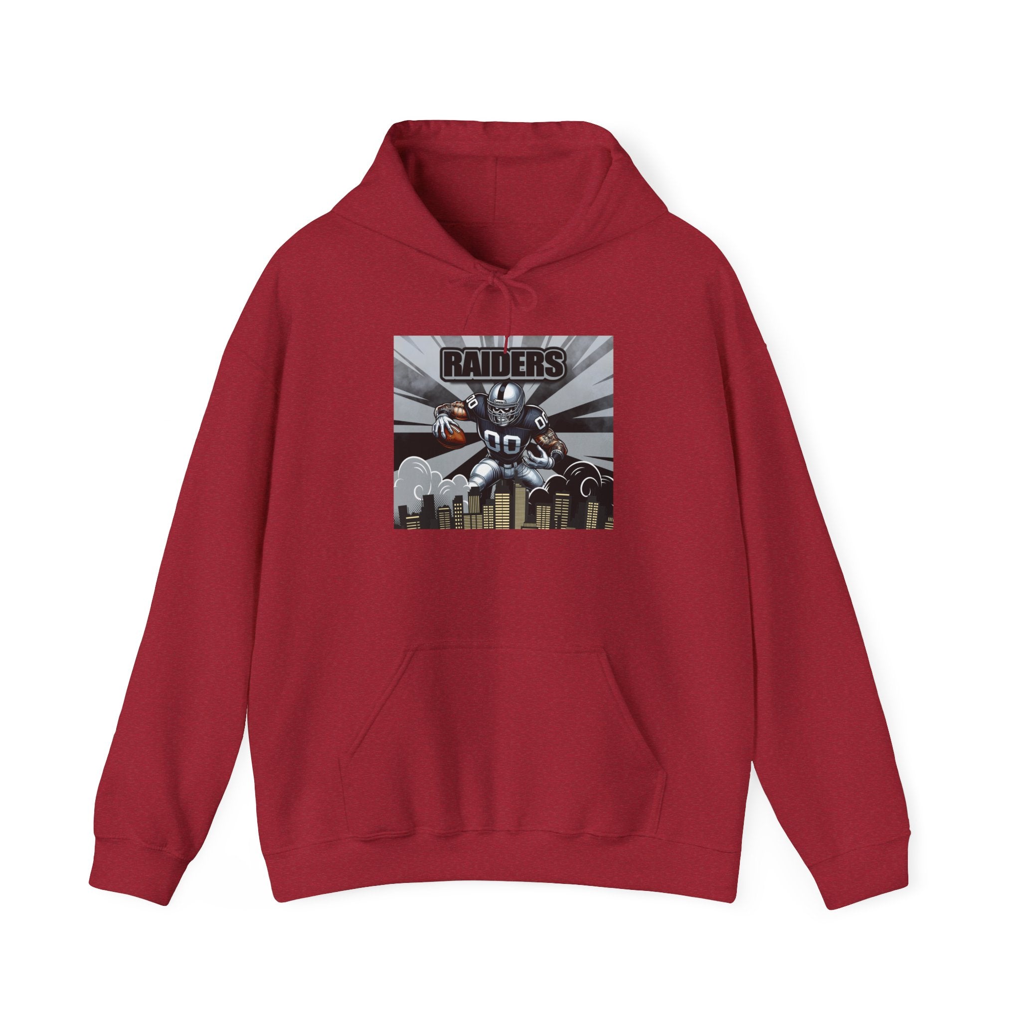 City Warrior Raiders Hoodie, Skyline Power Edition, Touchdown Raiders Hoodie, Unisex Hoodies, Raiders Football Fan Hoodie