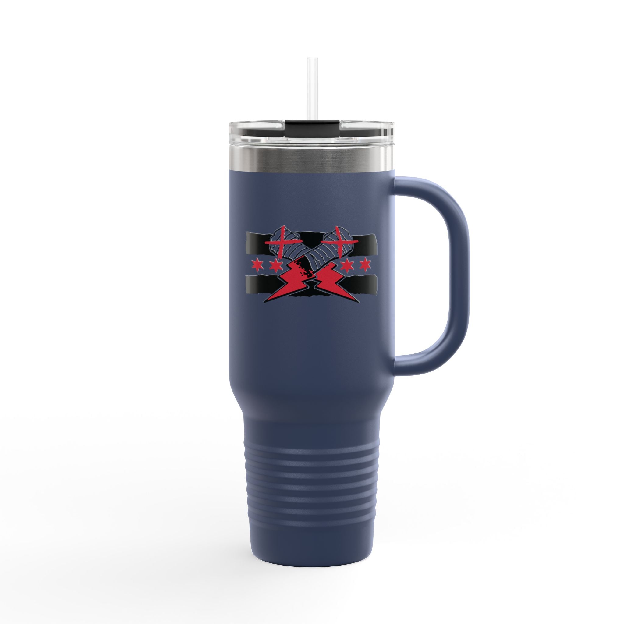 CM Punk Red-Black Graphic Design, Insulated Travel Mug, Gift for Her Gift for Him - 40oz, Gift for Her, Gift for Him
