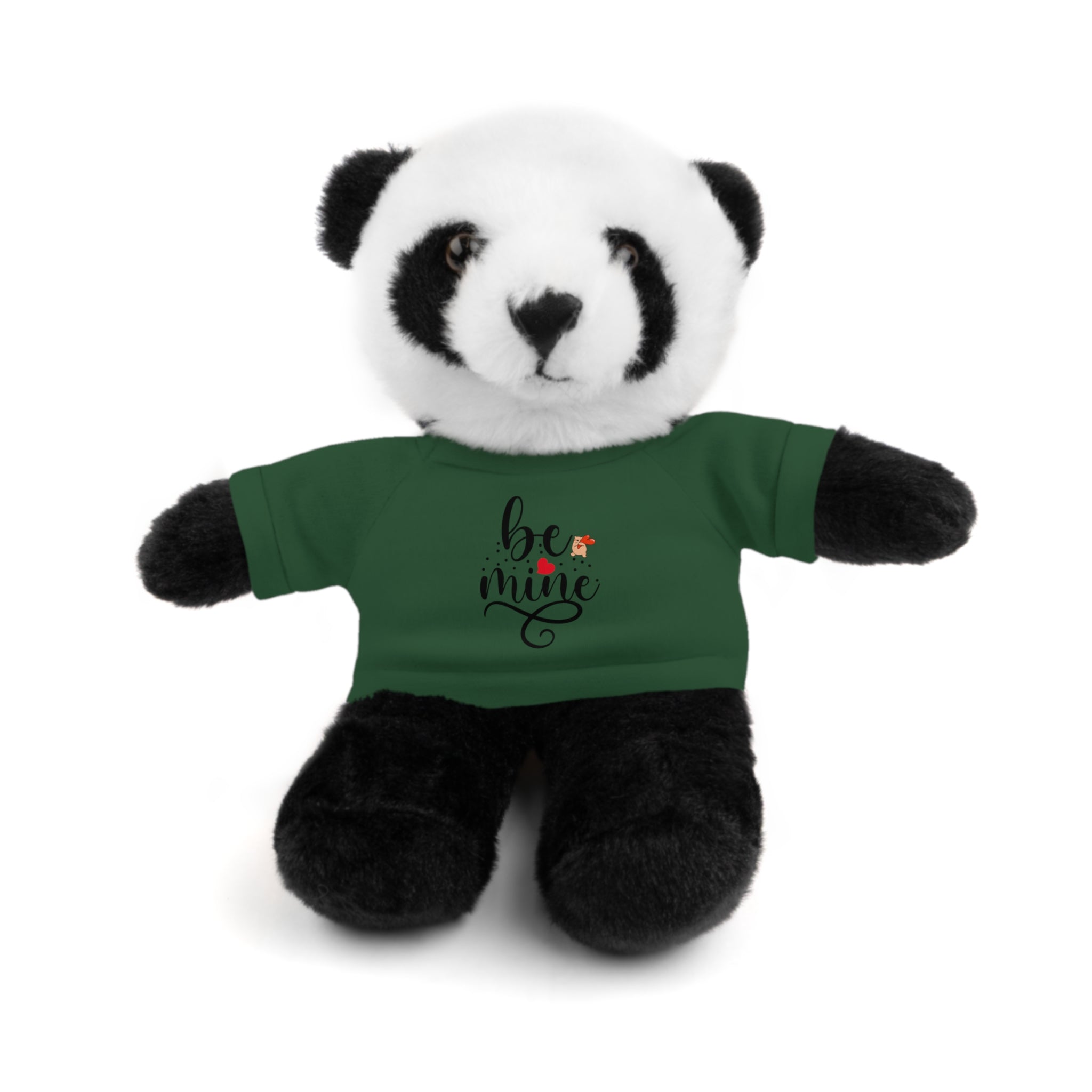 Lovely Panda Plushy, Be Mine, Stuffed Animals Shirt Printed, Suitable for Soft Valentine's Day Gift for Her, Him