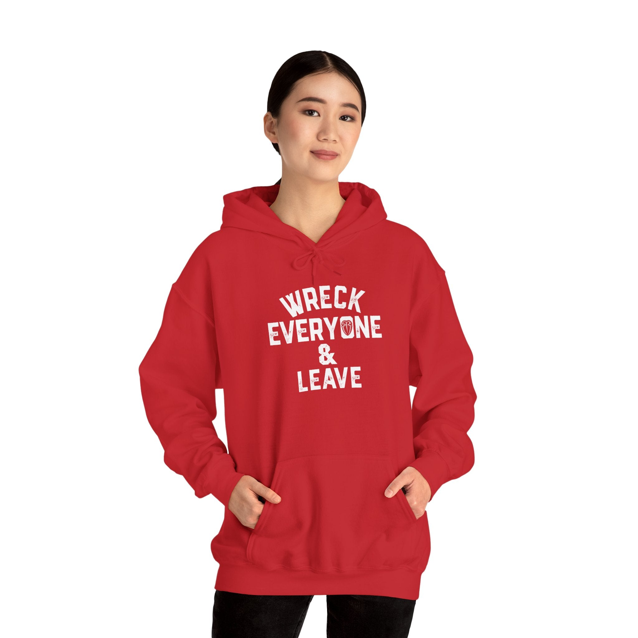 Wreck Everyone and Leave Royal Reigns Hoodies, Pro Wrestling Apparel, Heavy Blend Hoodie, Sports Fan Gift, Graphic Pullover