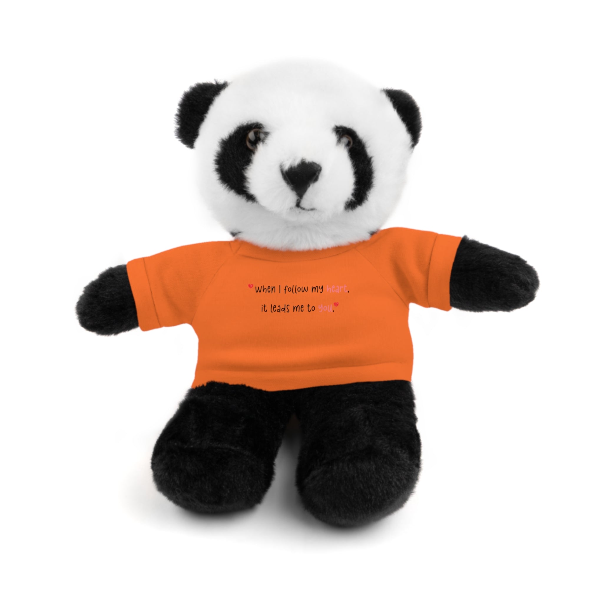 Panda Plushies, I Love You, Stuffed Animals Shirt Printed, Suitable for Soft Valentine's Day Gift Plush Bear Toy
