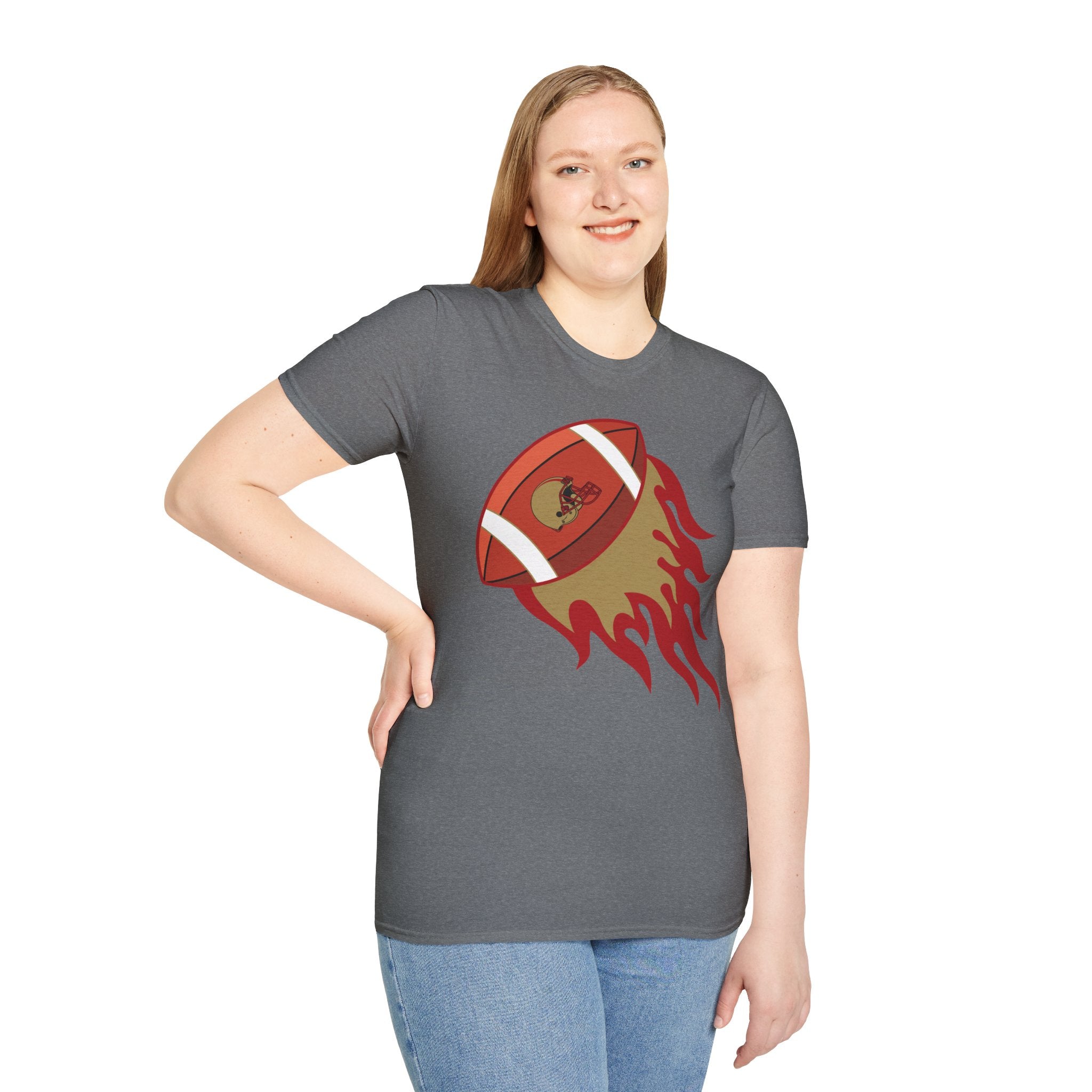 SF Football on Flare , San Francisco Shirt, Unique Fan Apparel, Football Team Game Day Shirt, Sporty Men's Women's Clothing
