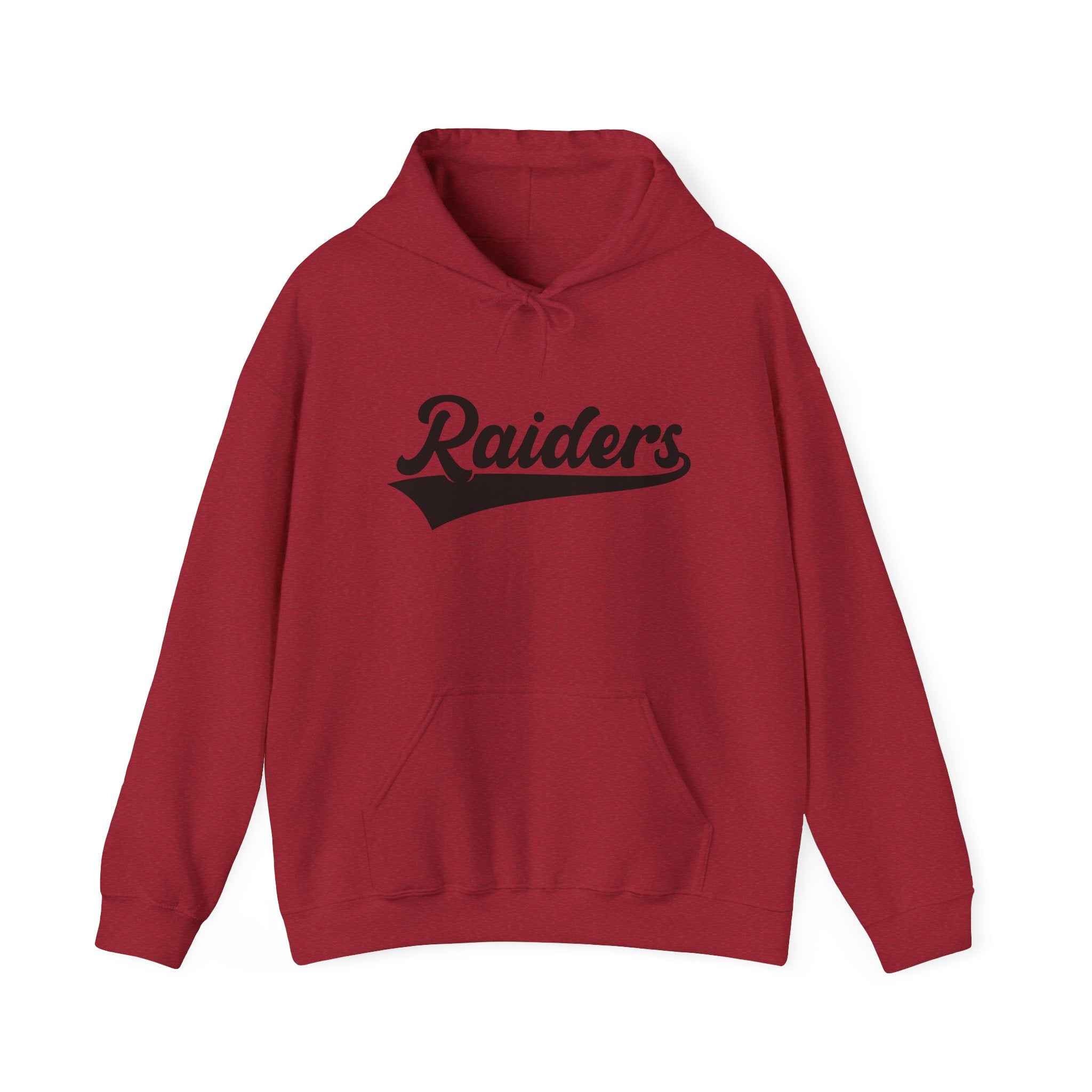 Pure Black Raiders Hoodie - Legendary Fanwear, Football Raiders Hoodie, Bold and Dominant, Ultimate Game-Day Gear, Football