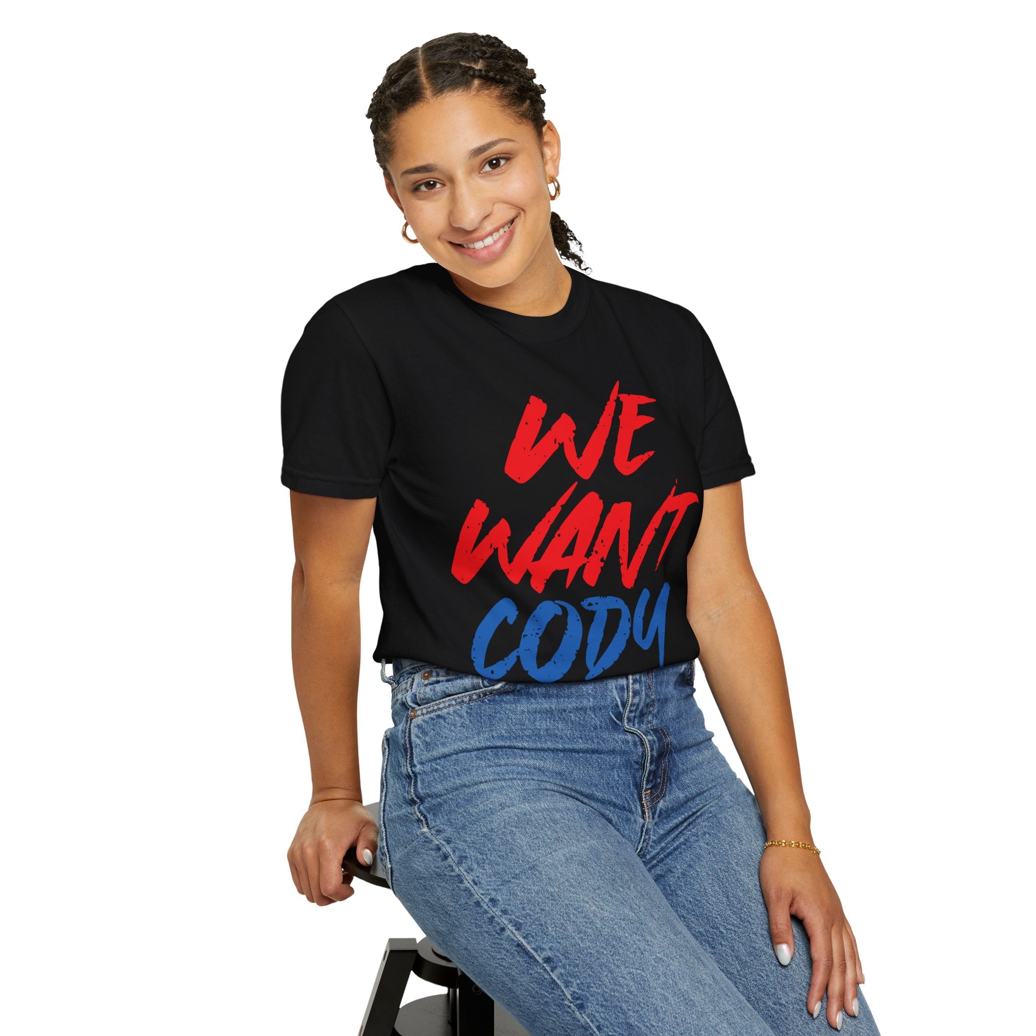 We Want Cody Graphic Design Cody Rhodes Fan Shirt, Sports Fan T-shirt, Unisex Shirt, Gift for Her-Him, Casual Outwear Shirt