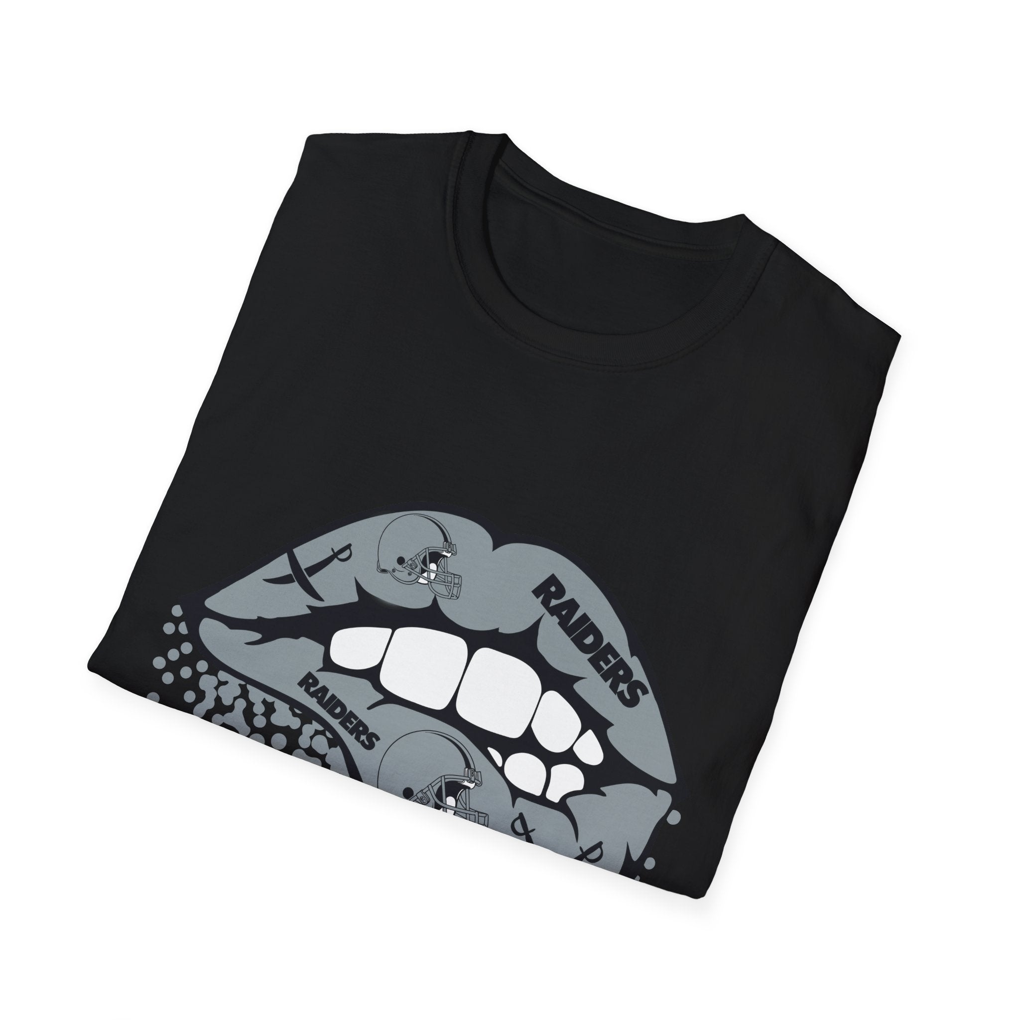 Lip Bite Raiders Unisex T-Shirt -Vintage Inspired Tee, Classic Shirt, Football Fan Shirt, Team Sports Top, Soft Cotton Jersey