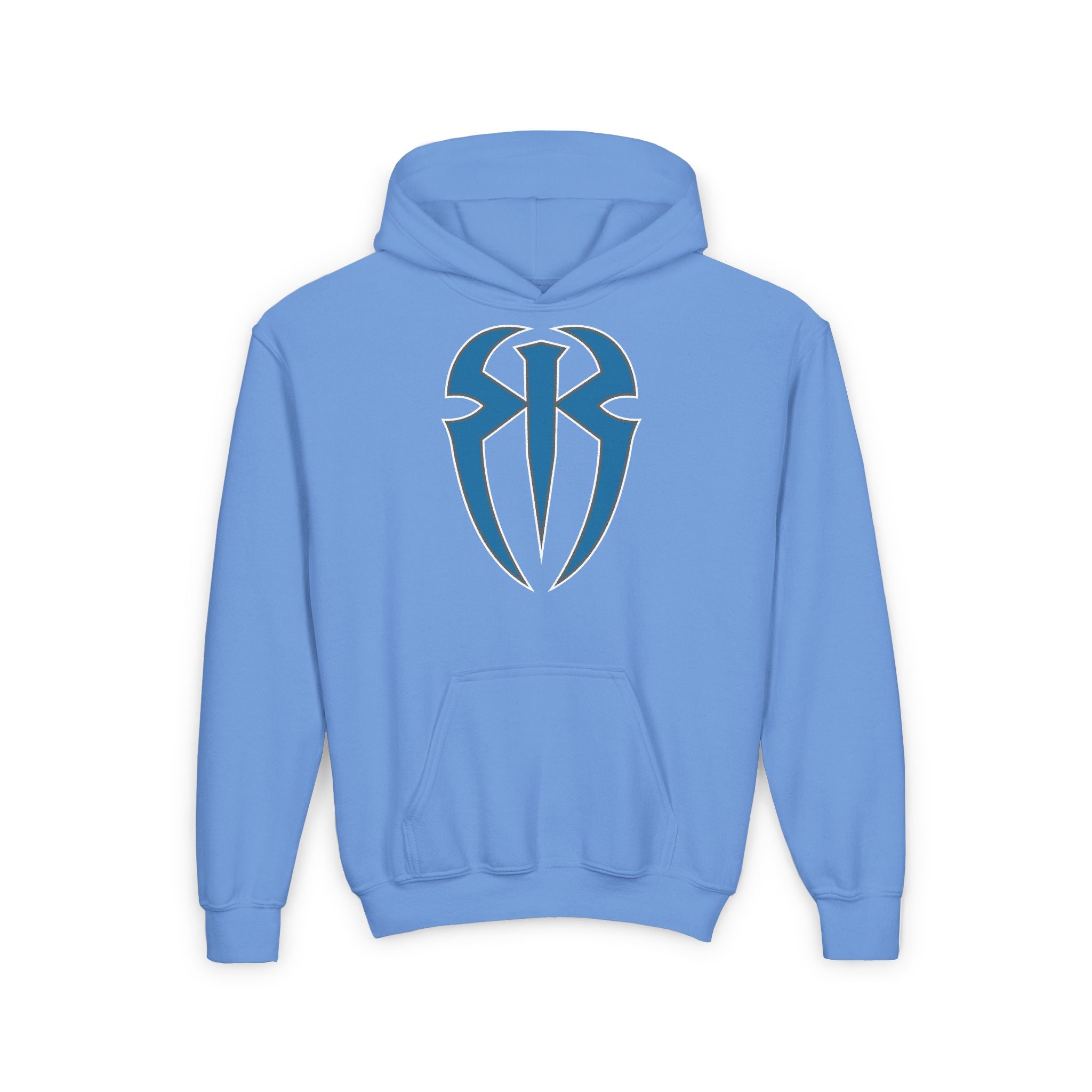 Roman Reigns All Blue Shirt Design, Sports Fan Kids Hoodies - Youth Heavy Blend Hooded Sweatshirt, Unisex, Gift for Her-Him, Casual Outwear