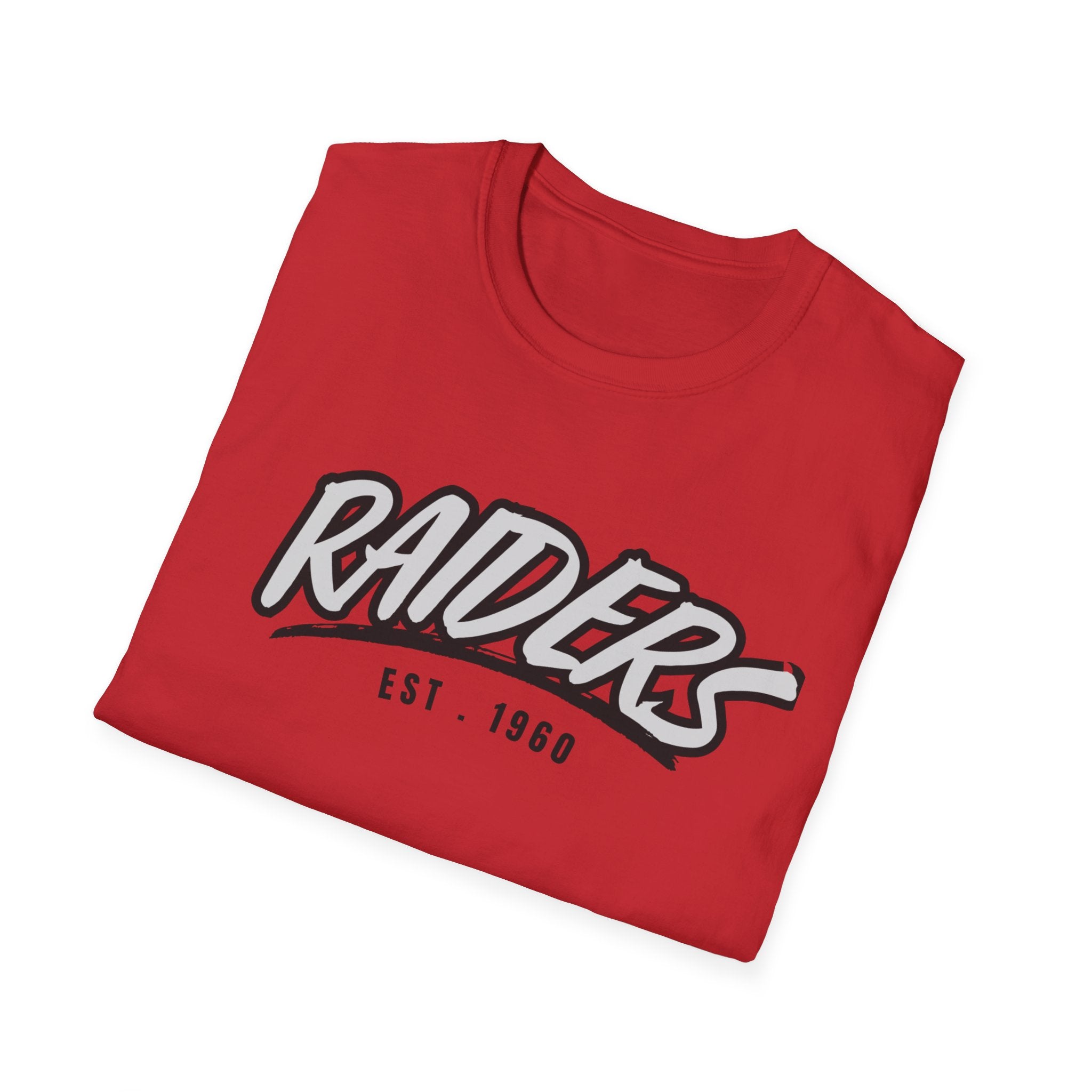 Football Shirt Unisex Softstyle T-Shirt, Football Fan Tee, Team Raiders Football Gift, Sports Fan Apparel, Game Day Shirt
